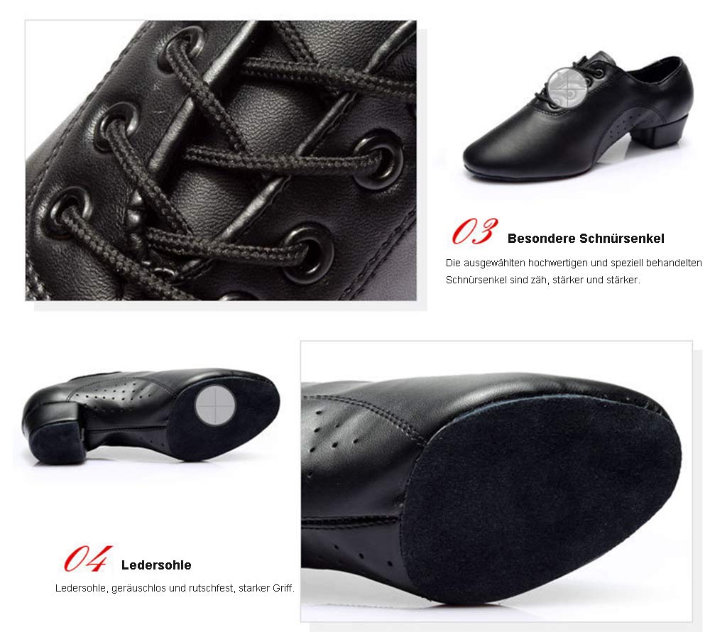 DAYISS - Scarpe da ballo/danza Uomo , Nero (nero), 36