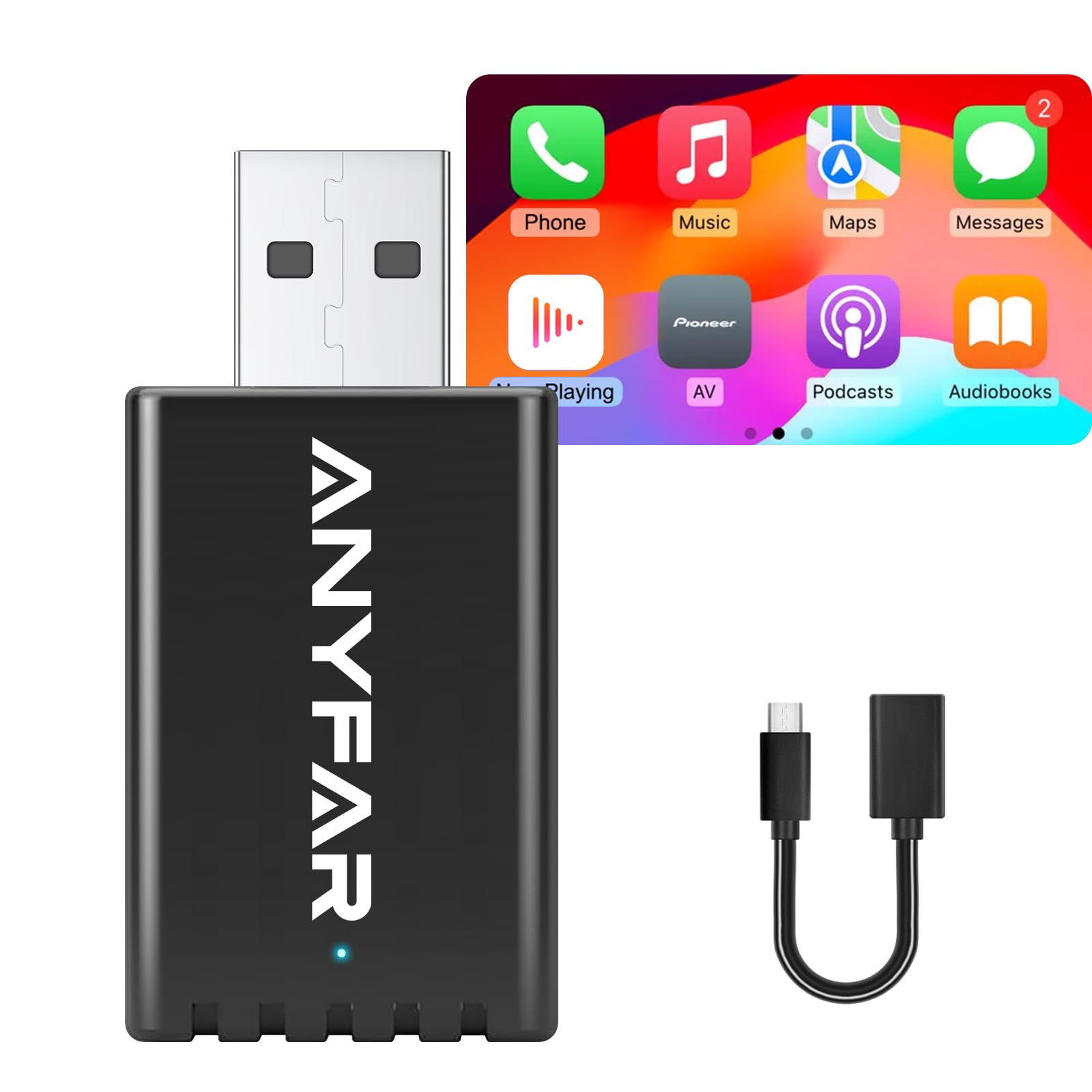 Amazon.com: A4 Wireless CarPlay Adapter for iPhone, Android Auto