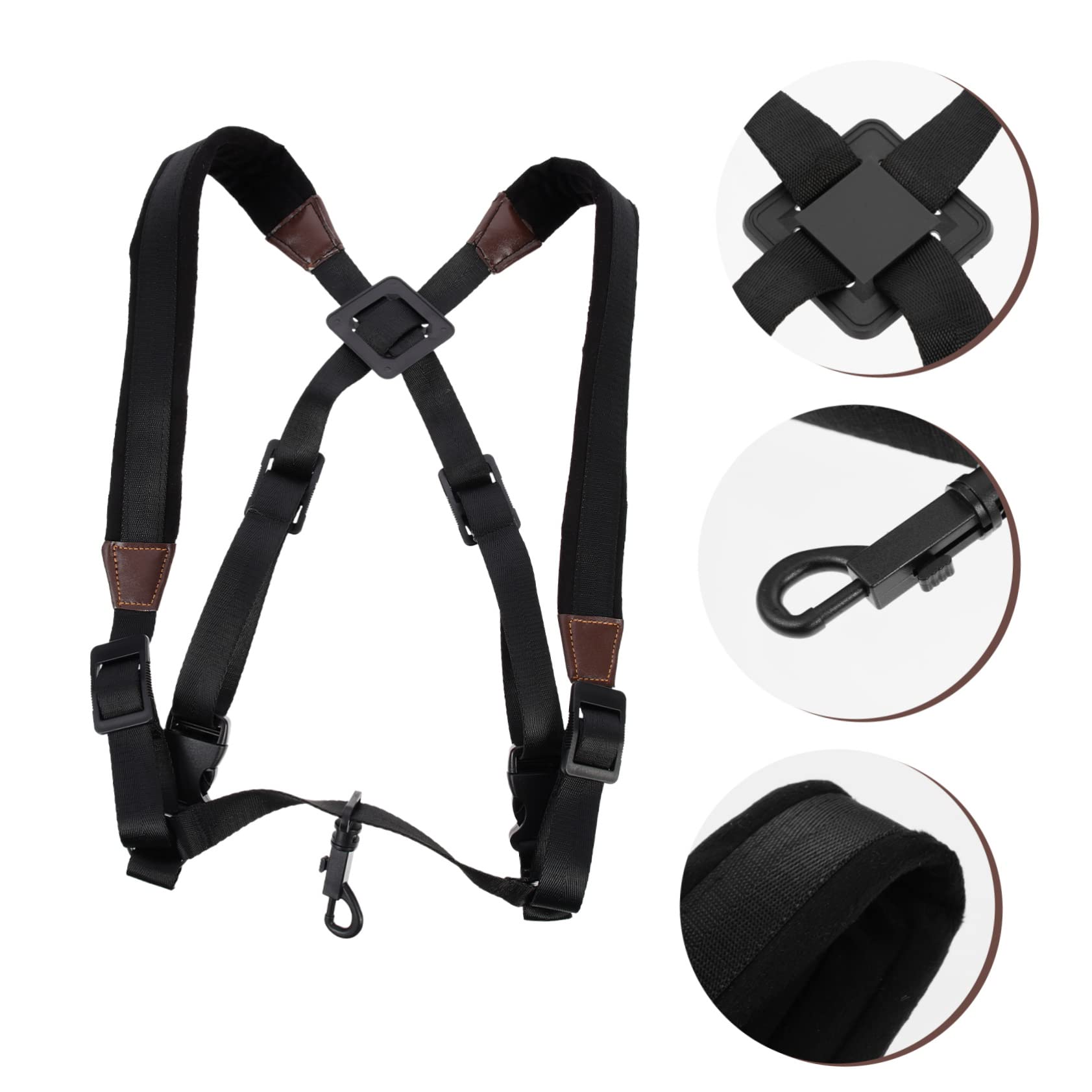 Holibanna Nylon Saxophone Harness Strap Comfortable Sax Shoulder Chest Support for Adults Saxophone Accessory for Practice Performance