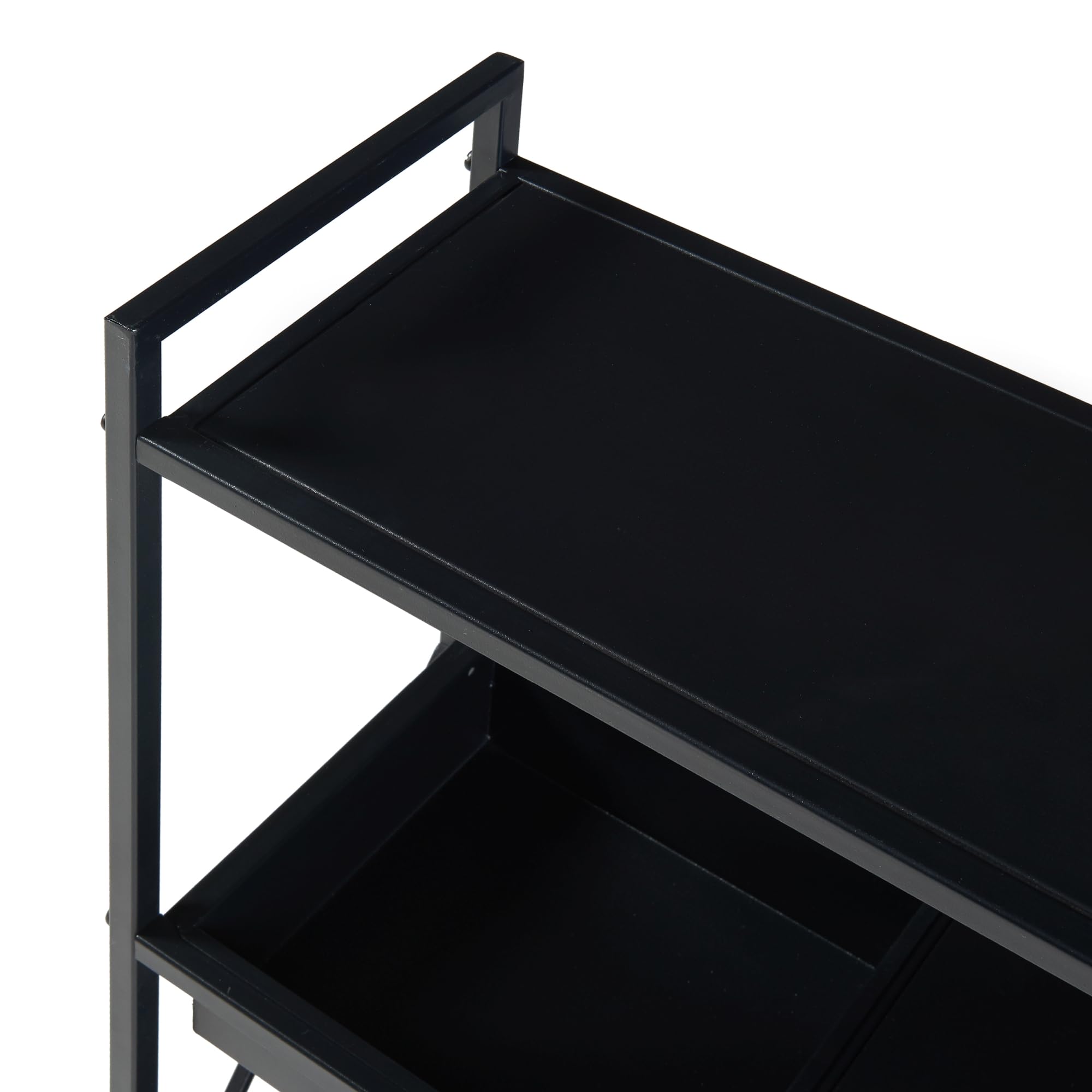 Spetebo Scaffale Per Piante In Metallo, 3 Ripiani, 100x75 Cm, Nero – Per Interni/Esterni - 4