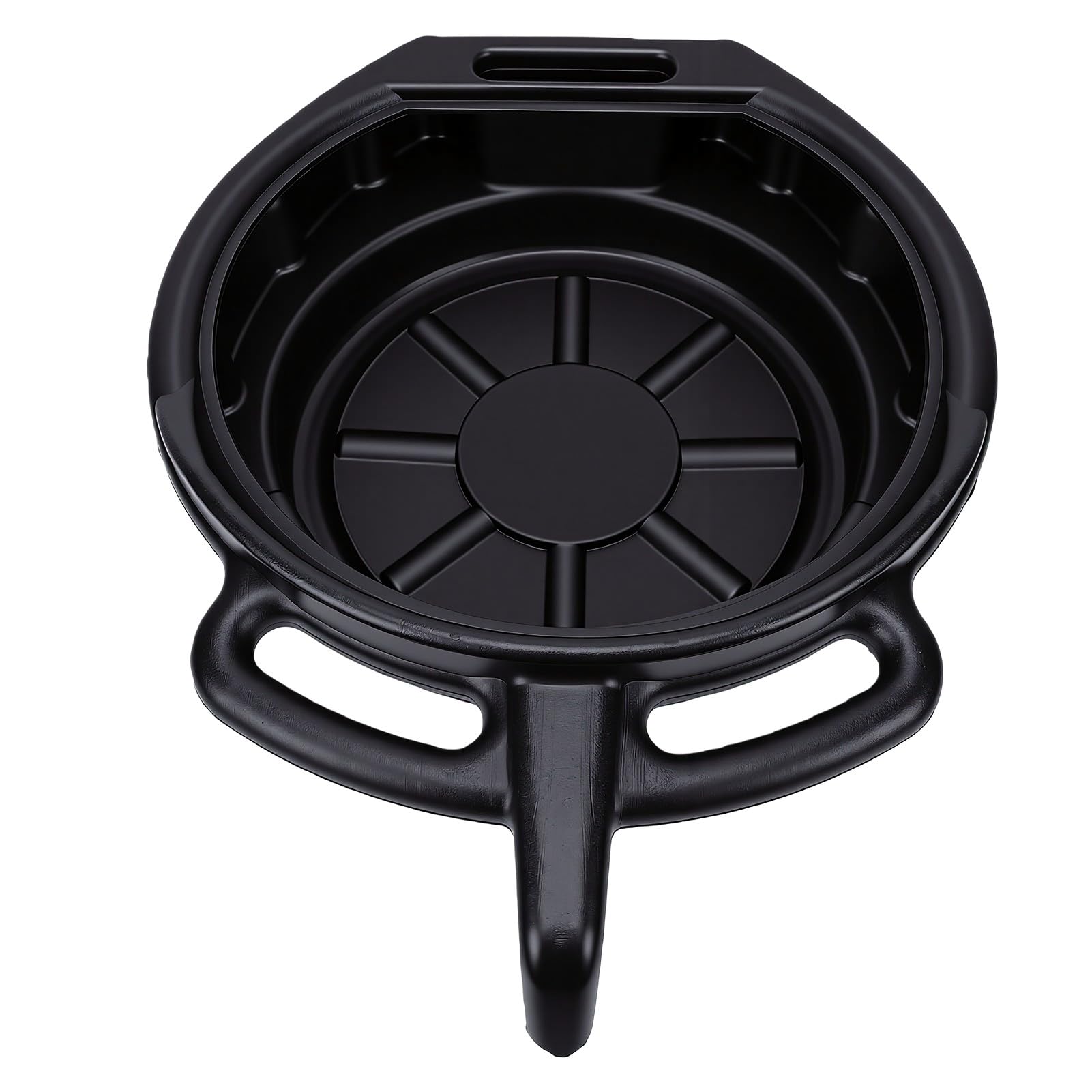 aqxreight Bandeja de Drenaje de Aceite de 15 litros con Tecnología Antisalpicaduras, Recipiente Colector de Goteo de Aceite Negro para Automóviles, Motocicletas y Camiones