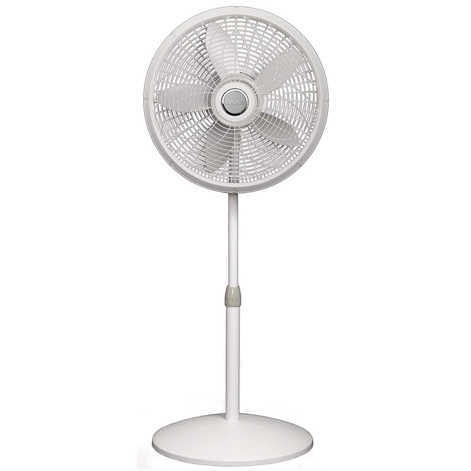 Lasko Lasko-18 Adjustable Elegance & Performance Pedestal, 3-Speed, White (1820) Household Fans, 18"