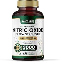 Vista 1 de Built by Nature Suplemento de Óxido Nítrico con L-Arginina y L-Citrulina - 240 Cápsulas