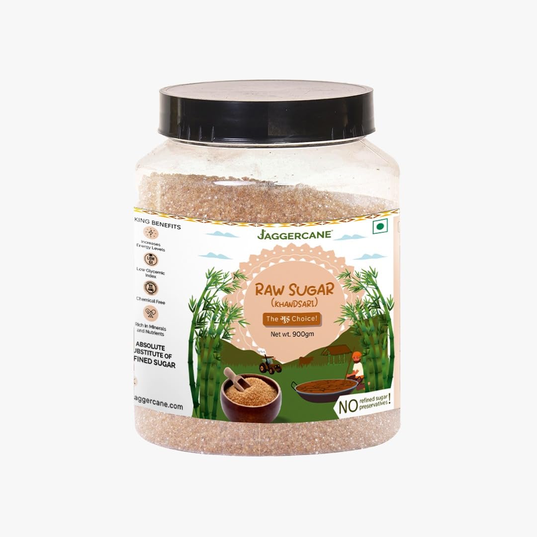 Jaggercane Raw Sugar | 900gm | Natural, Unrefined Chini | Sulphur-Free Desi Khand | Certified Khandsari | Best for Tea and Coffee (B0DBVS7GK5) Amazon Price History, Amazon Price Tracker
