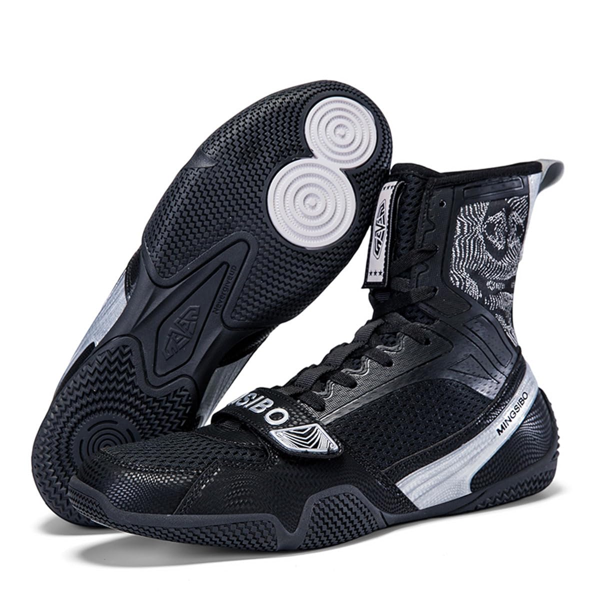 Scarpe da boxe unisex, da competizione, traspiranti, da combattimento e da combattimento