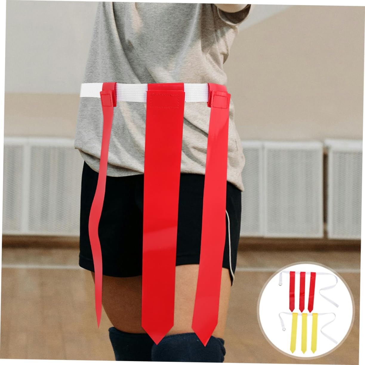 Rugby Football Waist Flag Football Training Equipment Football Flag Belt Teens Football Flags Adjustable