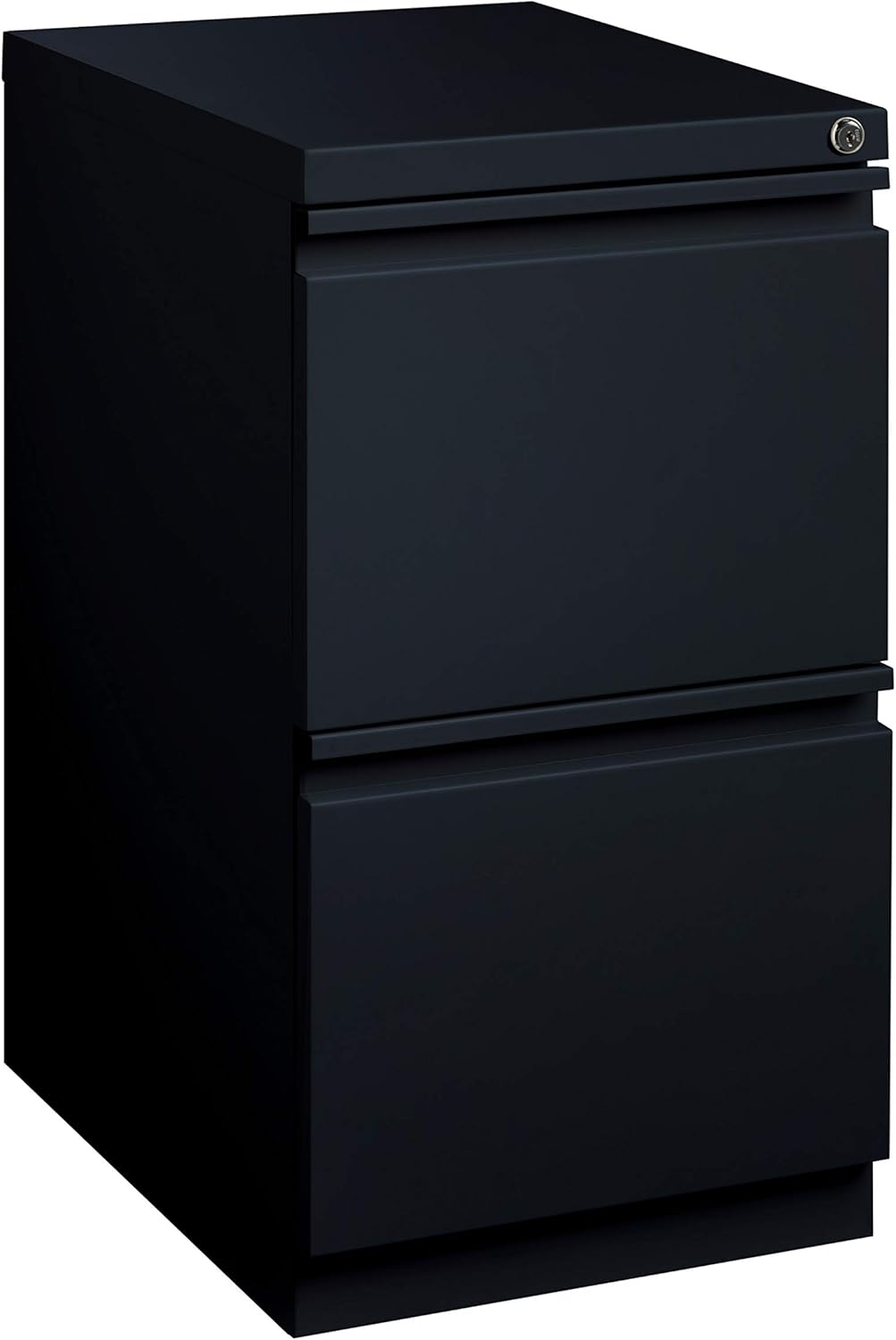 Pro Series Two Drawer Mobile Pedestal File Cabinet, Black, 20 inches deep