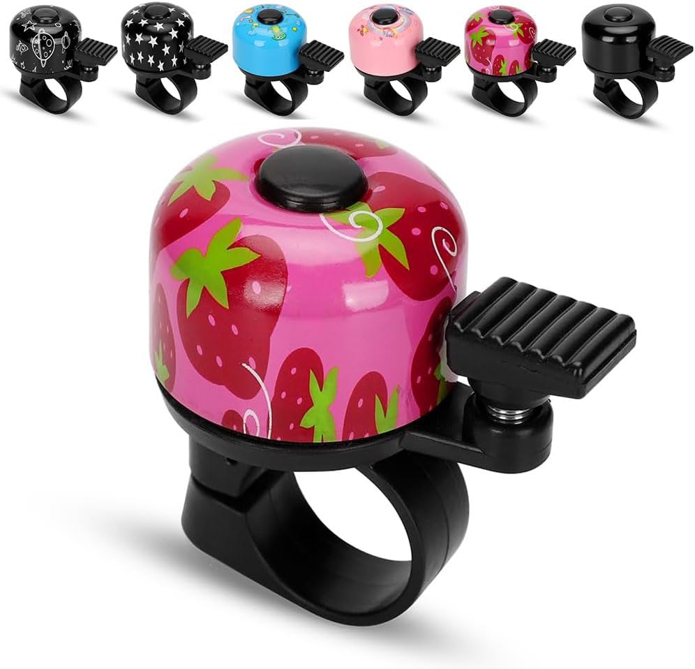 Fahrradklingel Mini - 70dB Laute Klingel Für Mountainbikes & Rennräder Mit 'I ♥ MY BIKE' Design