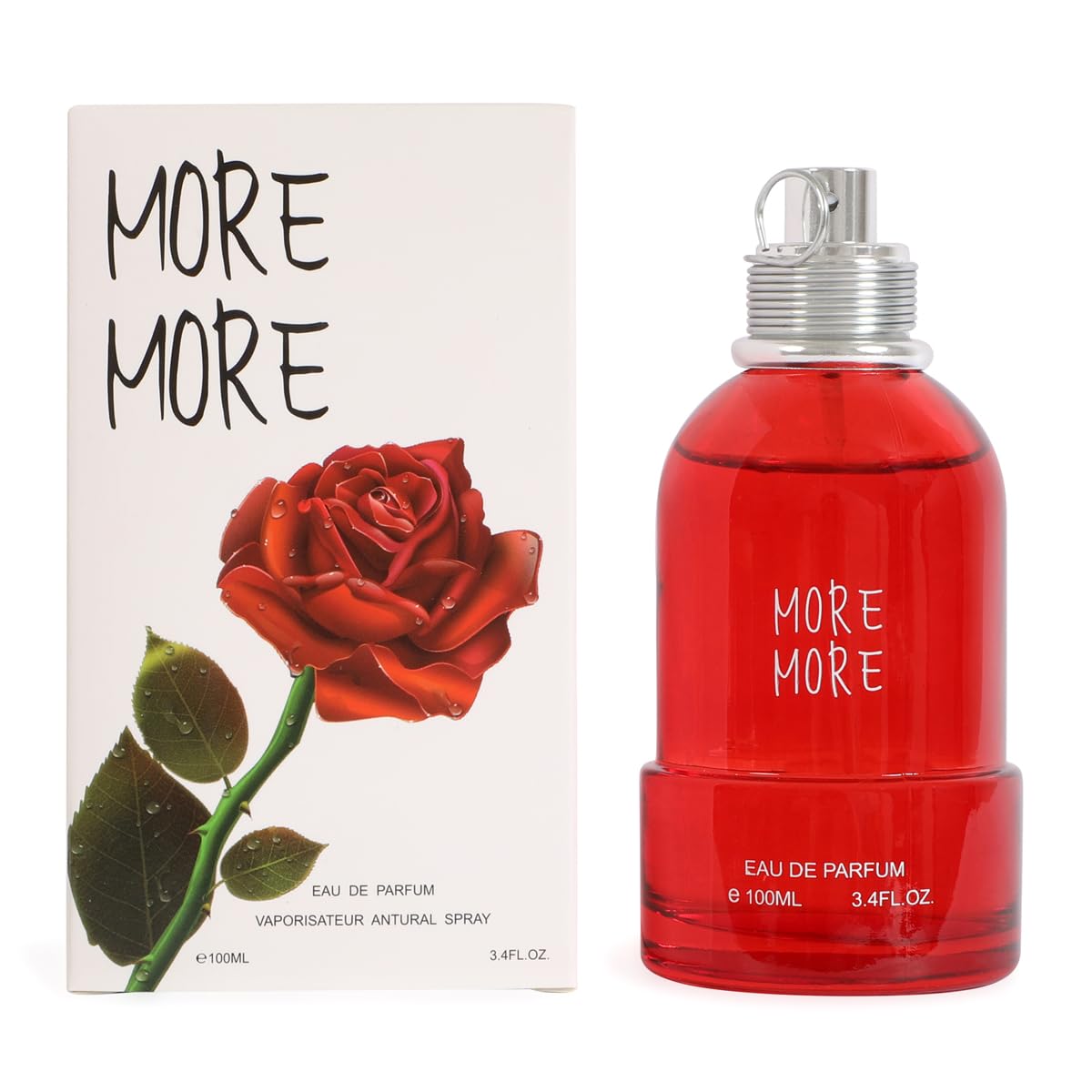 More More Perfume for Women Citrus Fruity Floral Eau de Parfum Sweet Powdery Elegant Scent 100ml 3 4