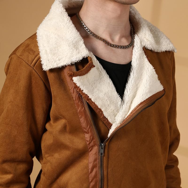 Image of CAHOOT Men's Carbon Lined Biker Jacket | Casual Wear | Spread Collar | Long Sleeve | Zipper Closure | Jacket Crafted With Comfort Fit | For Everyday Wear
