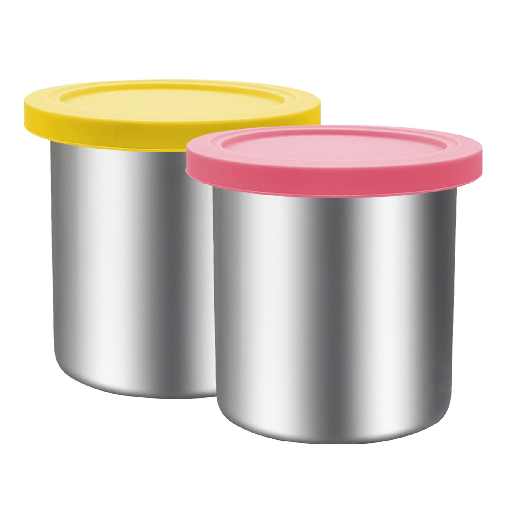 Amazon.com: Stainless Steels Fit for Ninja Creami Containers- 2