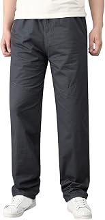 Vexiangni Cargo Trousers Men's Cotton Hiking Trousers Sports Trousers Women's Jogging Bottoms Wide Leg Track Pants Straight Wide Leg Trousers Sporty Leisure Travel Summer Trousers Y2K Parachute Pants