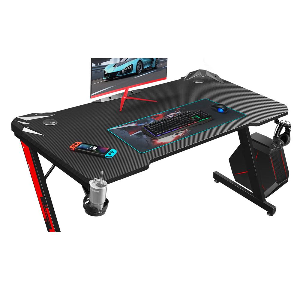 Amazon.com: Homall Gaming Desk, Computer Desk with Carbon Fiber
