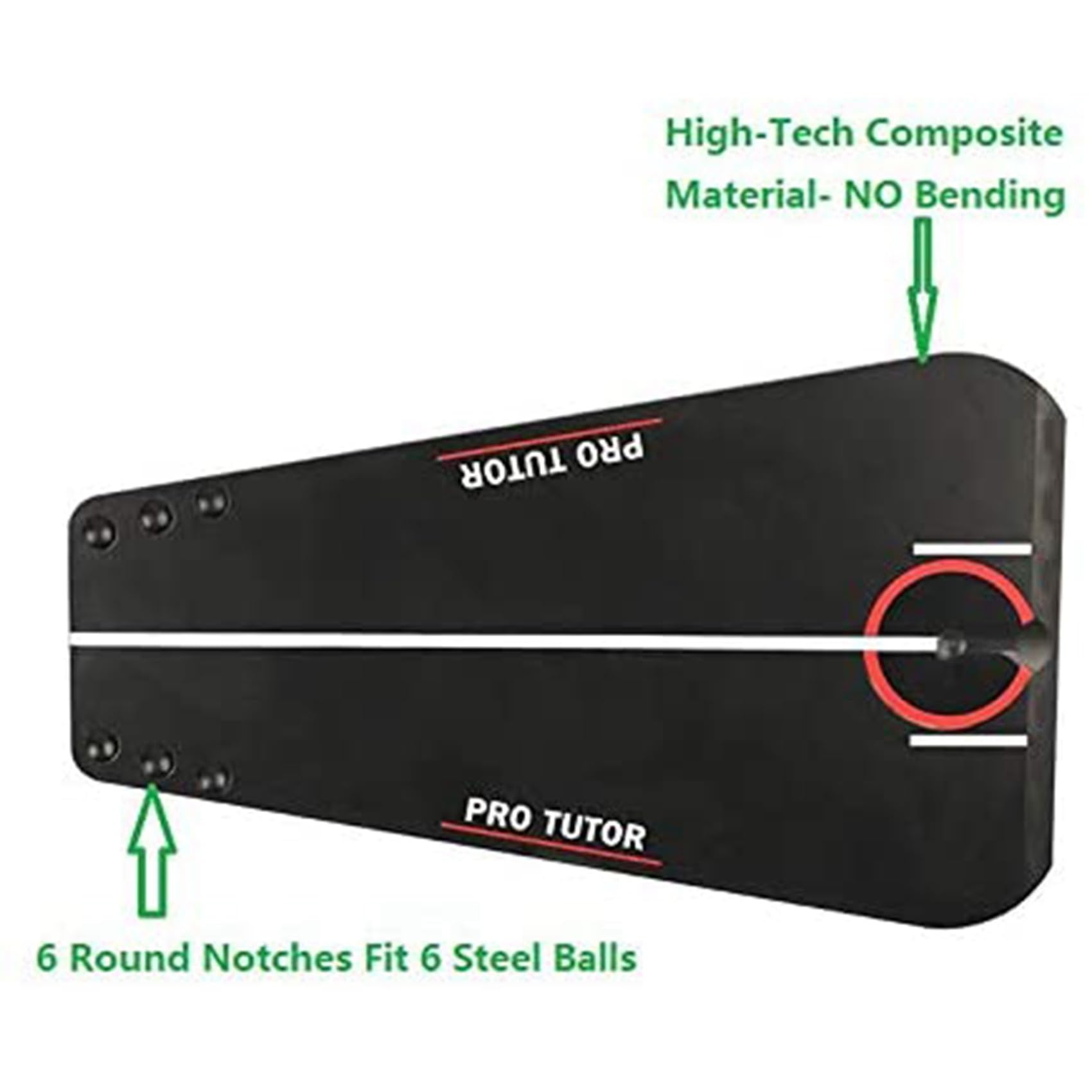 3X Tutor de Putting de Golf con Estuche con Cremallera Gratis, Ayuda de Entrenamiento de Putt de Golf Entrenador/Ayudas de Putting de Golf para Interiores y Exteriores