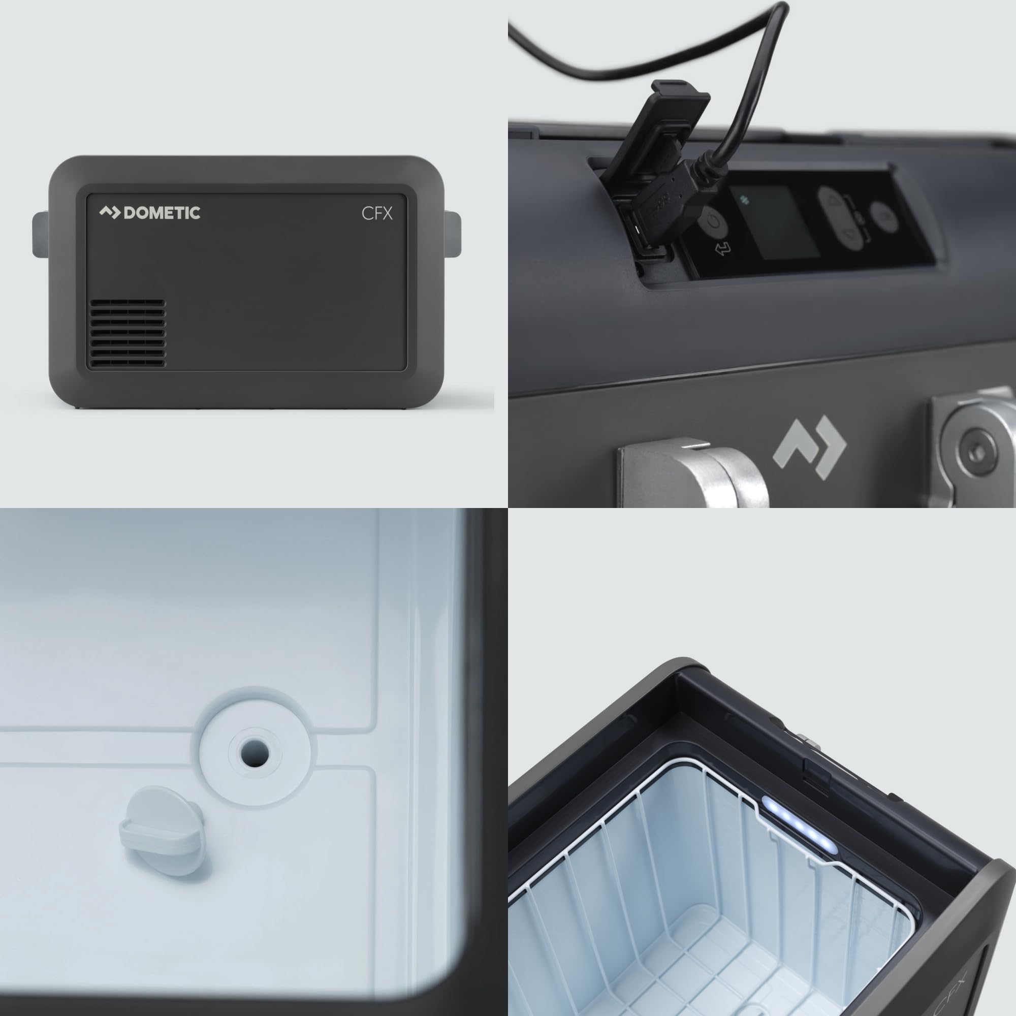 Dometic CFX5 35 - Nevera Portátil con Compresor 36L - 12V/24V, 110-240V - Nevera Pequeña Eléctrica para Coche, Playa - Mini Frigorífico, Refrigerador
