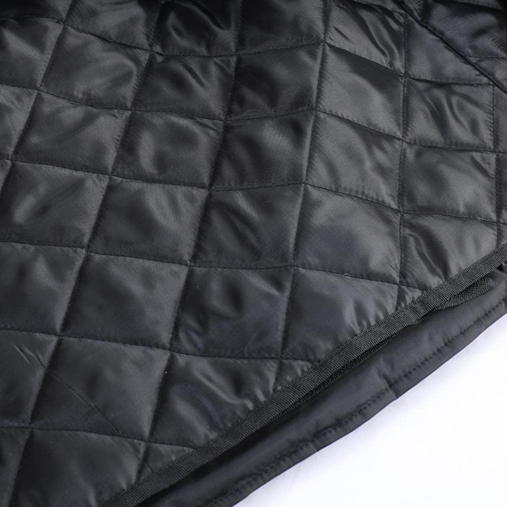 Chaqueta de con Protecciones, Chaqueta de Carreras, Chaqueta Oxford Cortavientos con Ventilación con Cremallera, Espalda de Malla Transpirable, P