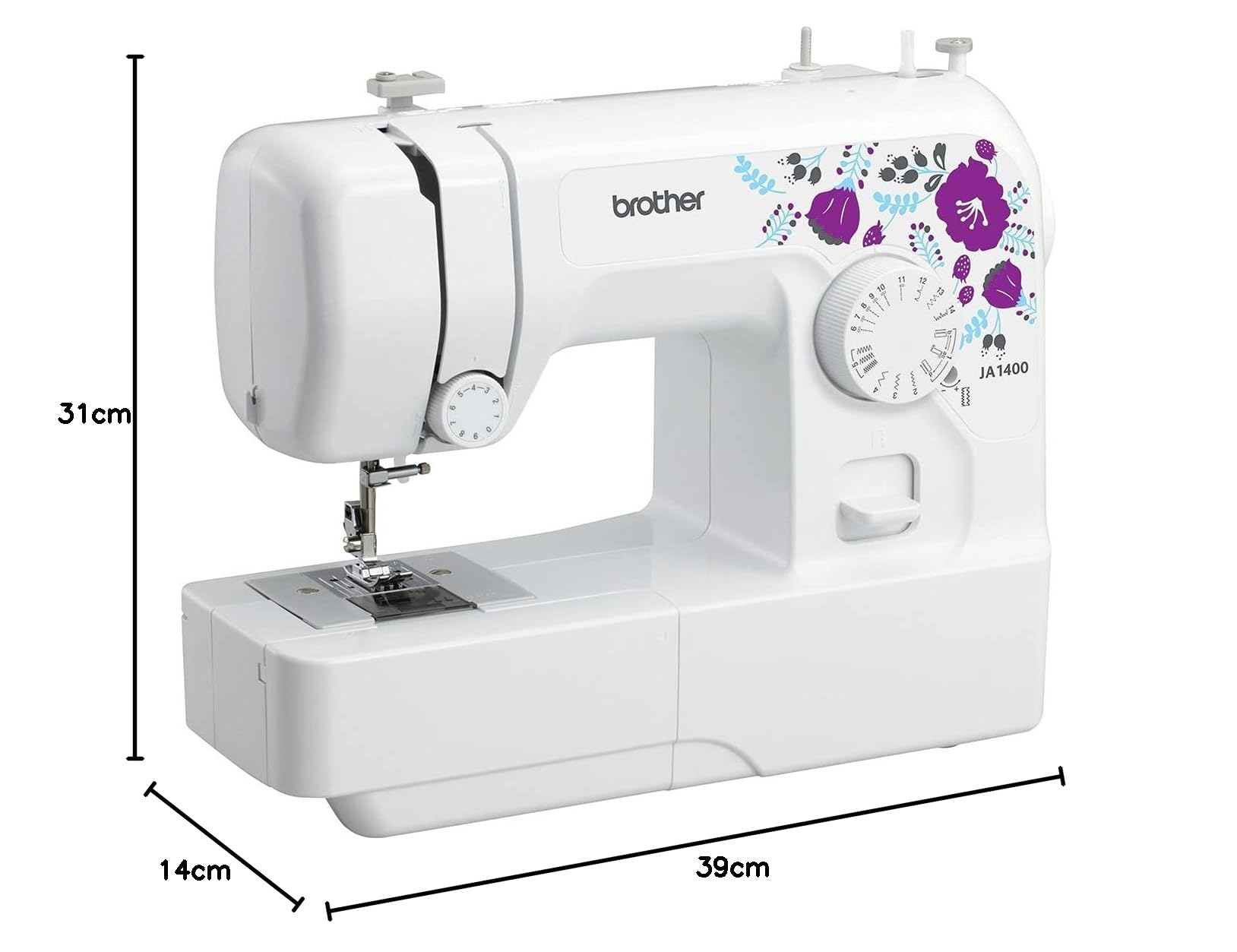 BROTHER Ja 1400 Corded Electric Sewing Machine, White — Amazon image 5