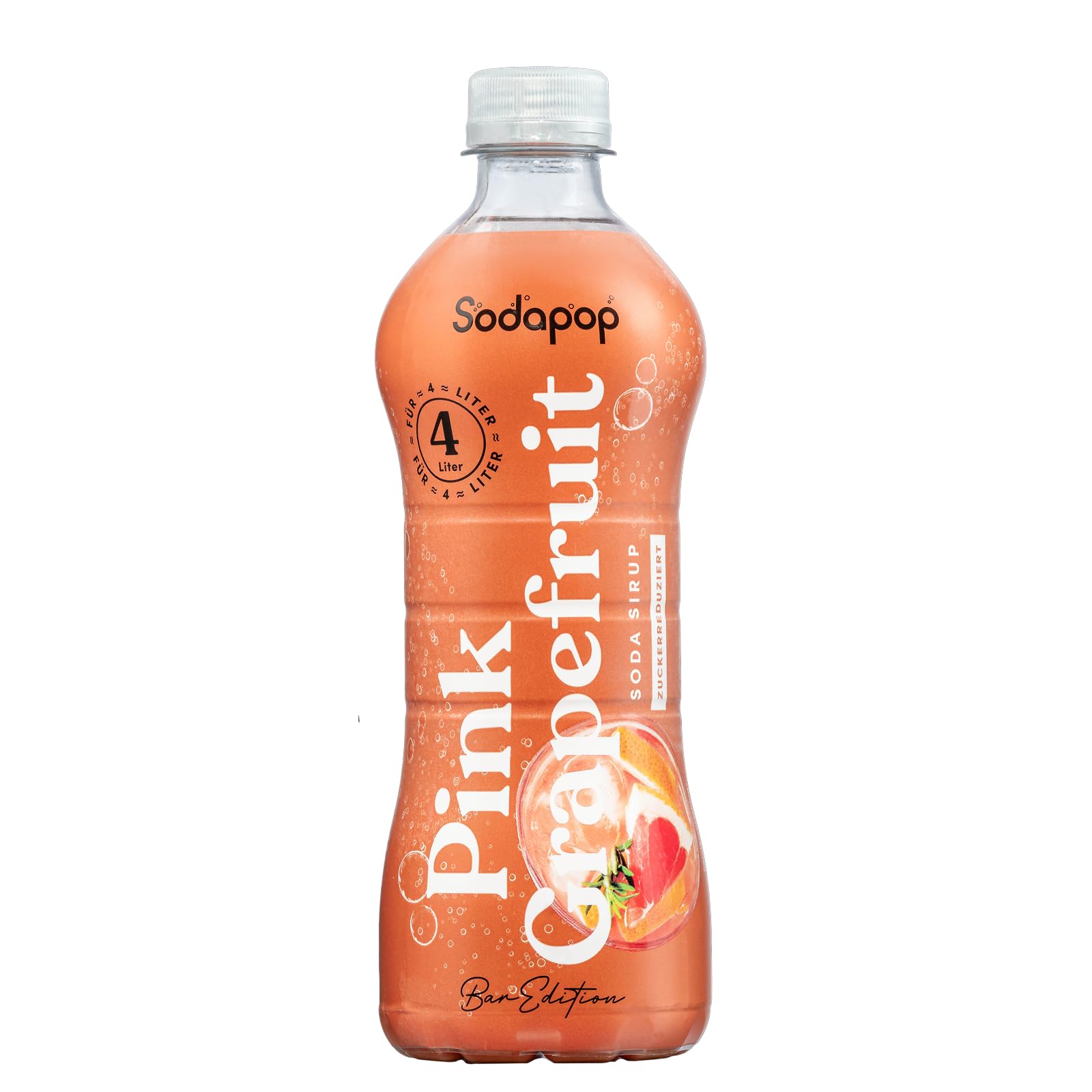 Sodapop Sirup Wild Berry, Bar Edition, zuckerreduziert, 500ml, für bis zu 4 Liter Fertiggetränk, kalorienarm, perfekt zum Mixen von Cocktails und Longdrinks