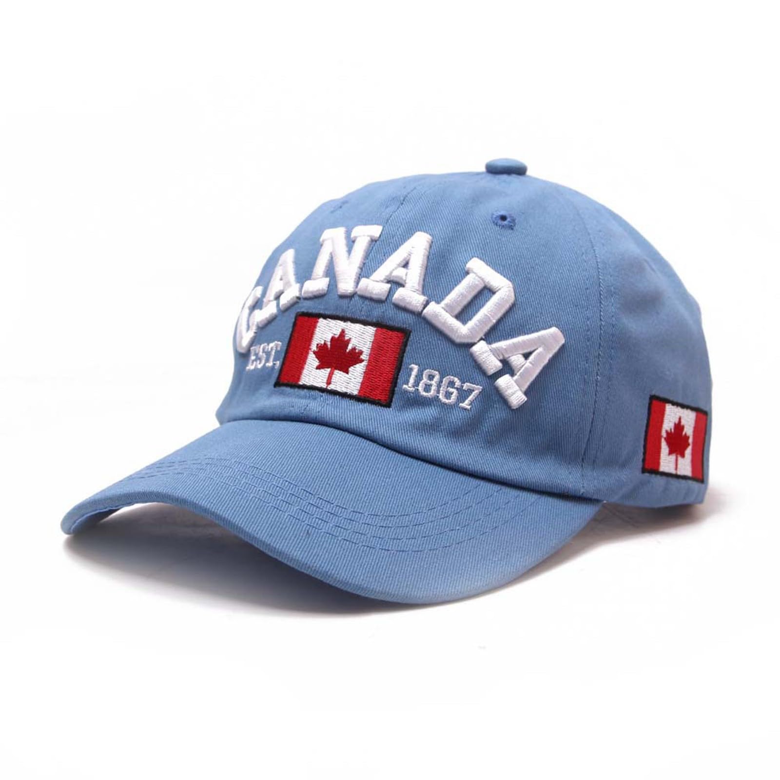 Canada Baseball Cap for Men Women Canada Day Embroidered Maple Leaf Flag Hat Adjustable Baseball Cap