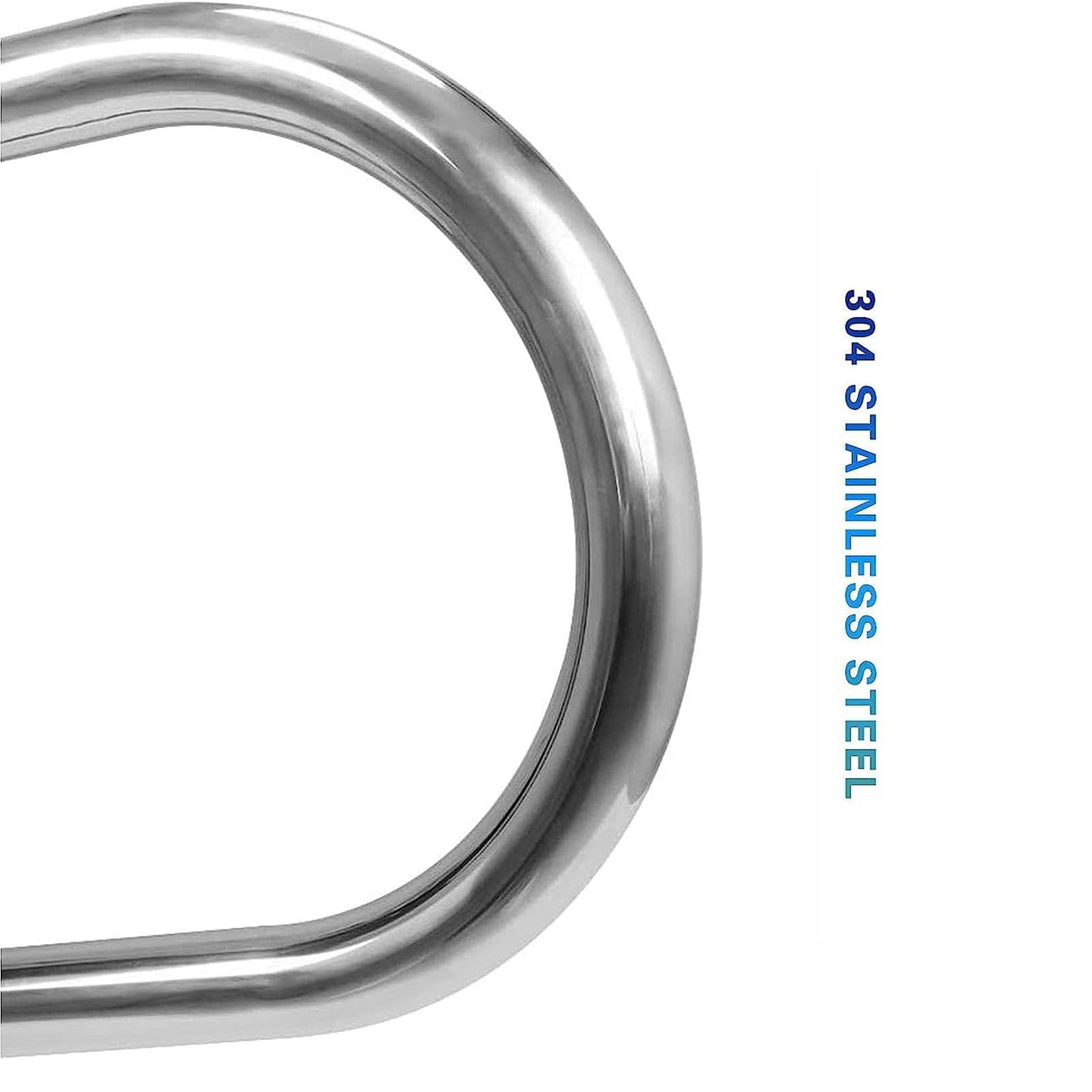 Pool Handrail 304 Stainless Material, Swimming Pool Hand Rail for In Ground Swimming Pools, Safety Hand Rail with Quick Mount Base (1.5mm)