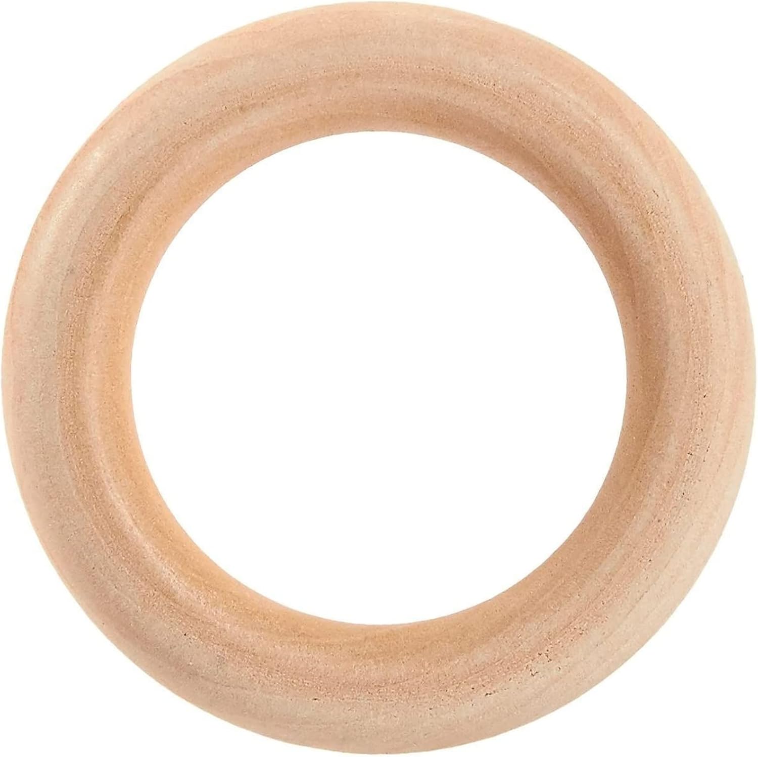 Juvale Wooden Circles for Macrame & Crafts - 20-Pack, 2.2-in Dia Natural Unfinished Wood Circles for Pot Holder & Crochet Towel Rings, Jewelry Making Supply - Image 8
