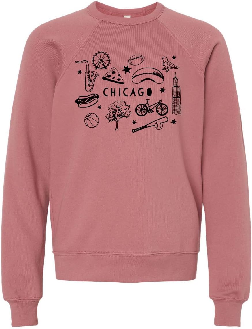 Long Sleeve Unisex Kids' Sweatshirt, Unisex Graphic Sweatshirt, Shirts with Sayings, Heather Gray or Mauve