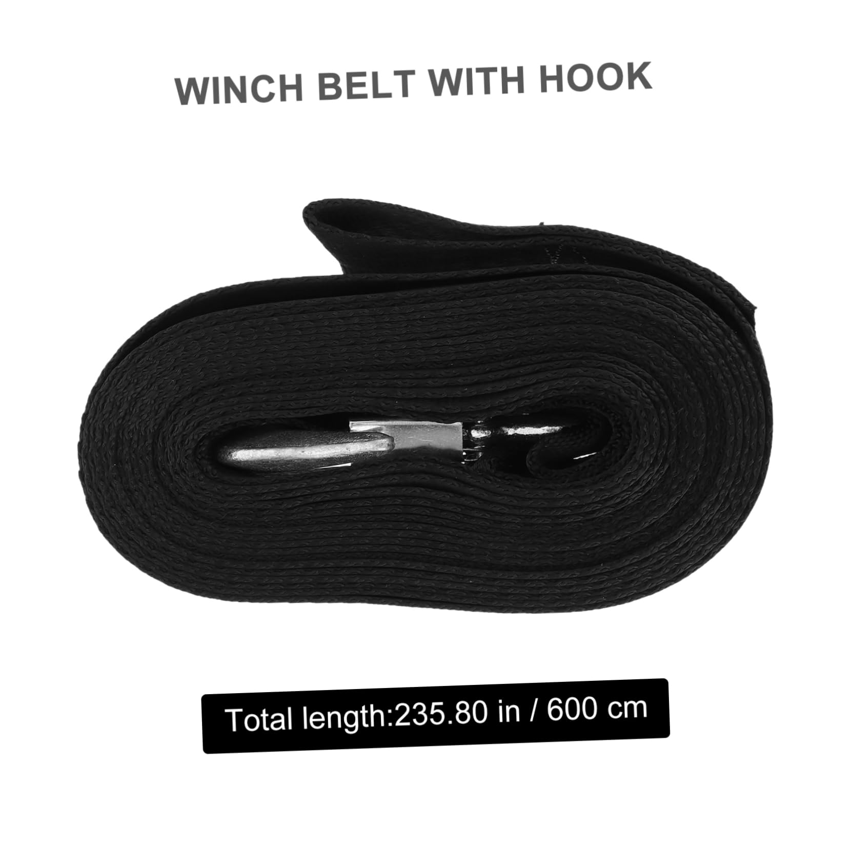 VINTORKY 1pc Winch Strap with Hook for Easy Loading and Retrieving Rope for Boats Trailers Trucks and More