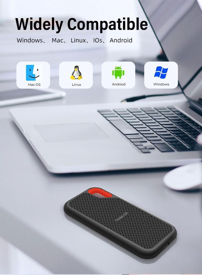 Generic 2TB Portable Mobile Hard Drive E60 USB 3.1 HD External