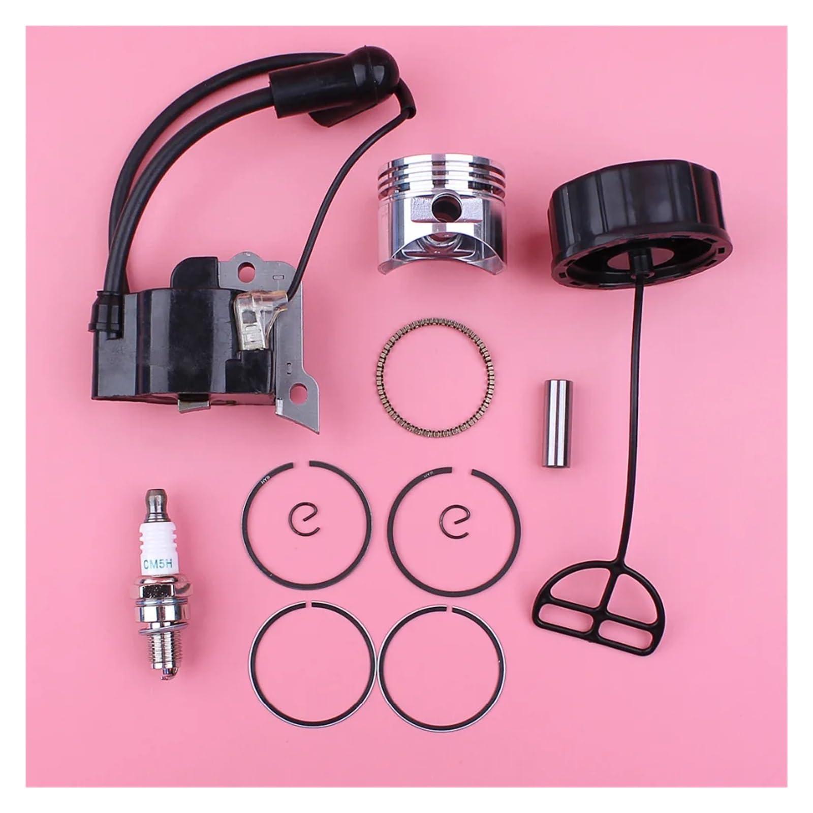 Kit piston 35 mm avec capuchons de bougie pour moteur de tondeuse GX25