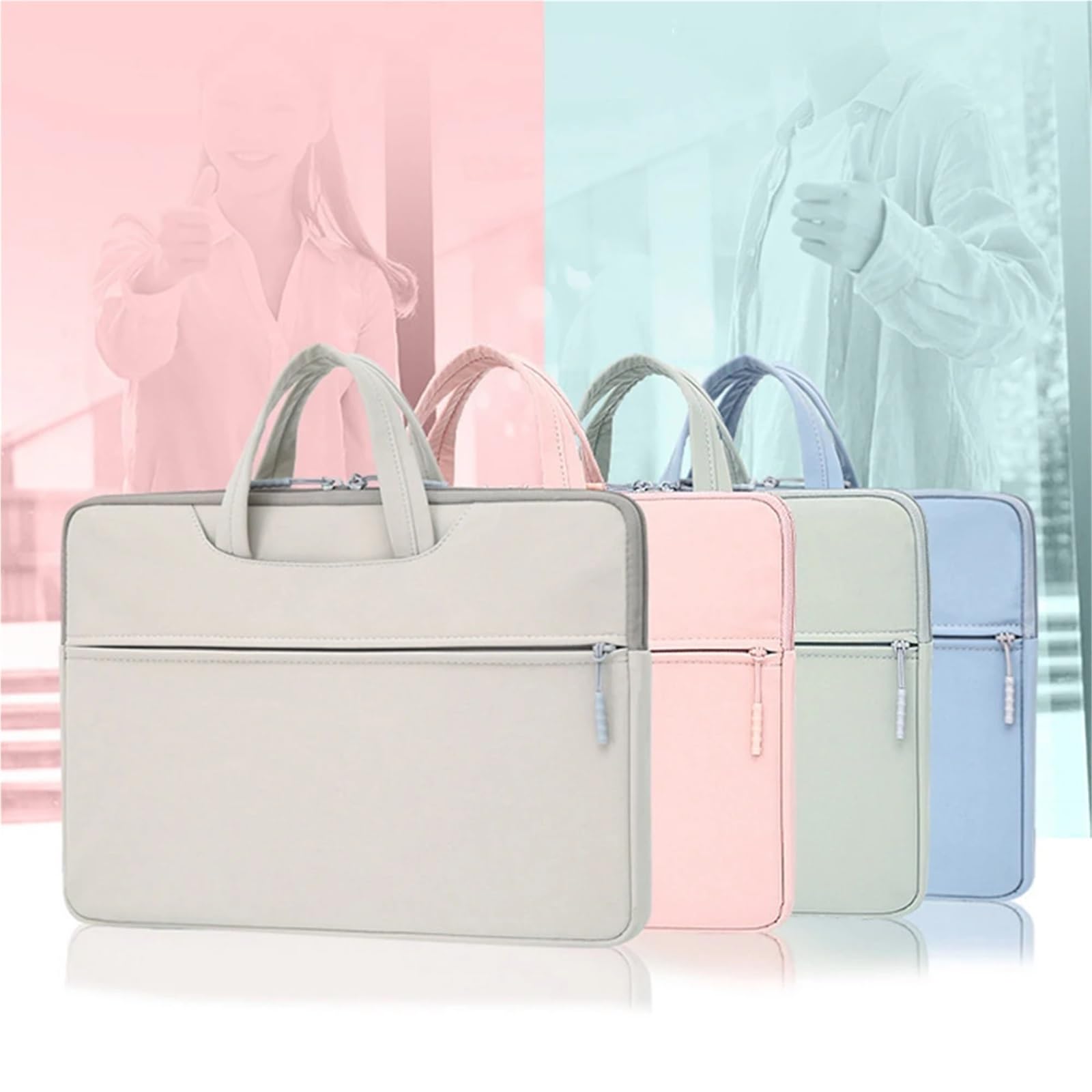 Borsa Per Computer Portatile Borsa for laptop for notebook Custodia impermeabile for borsa for(White,15.6 inch)