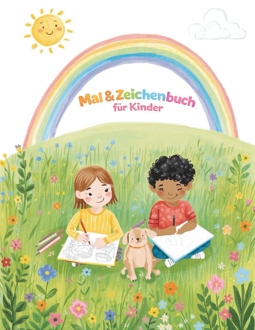 Mal & Zeichenbuch für Kinder: 120 leere Seiten zum Zeichnen, Malen & Kreativsein – für Kinder ab 4 Jahren