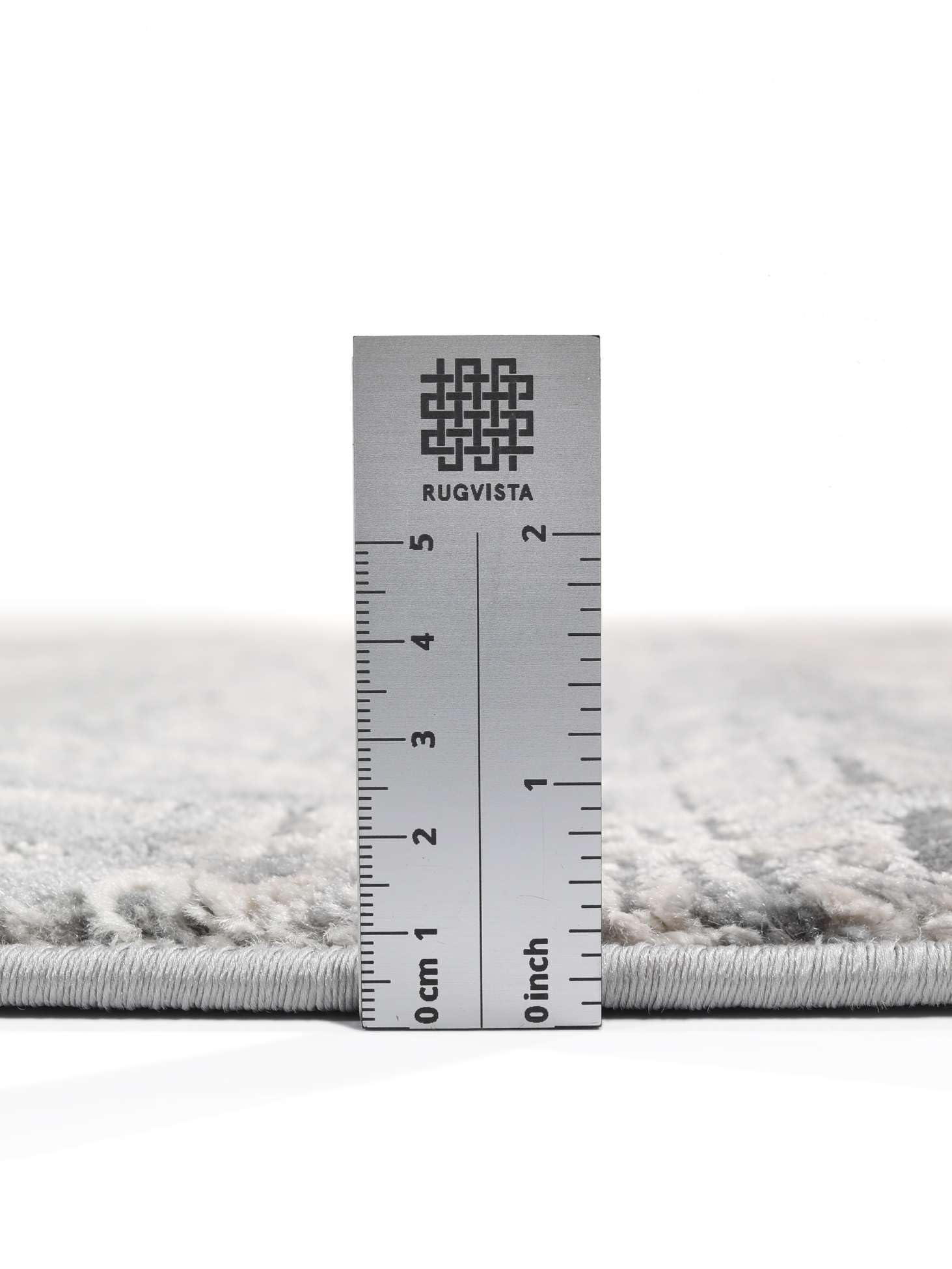 RugVista Ritz Tappeto, Ø 150 cm, Chiaro Grigio | Vintage, Rotonda, Pelo medio, Lavabile solo a secco, Oeko-Tex 100, Soggiorno, Sala da pranzo, Camera da letto, Cucina