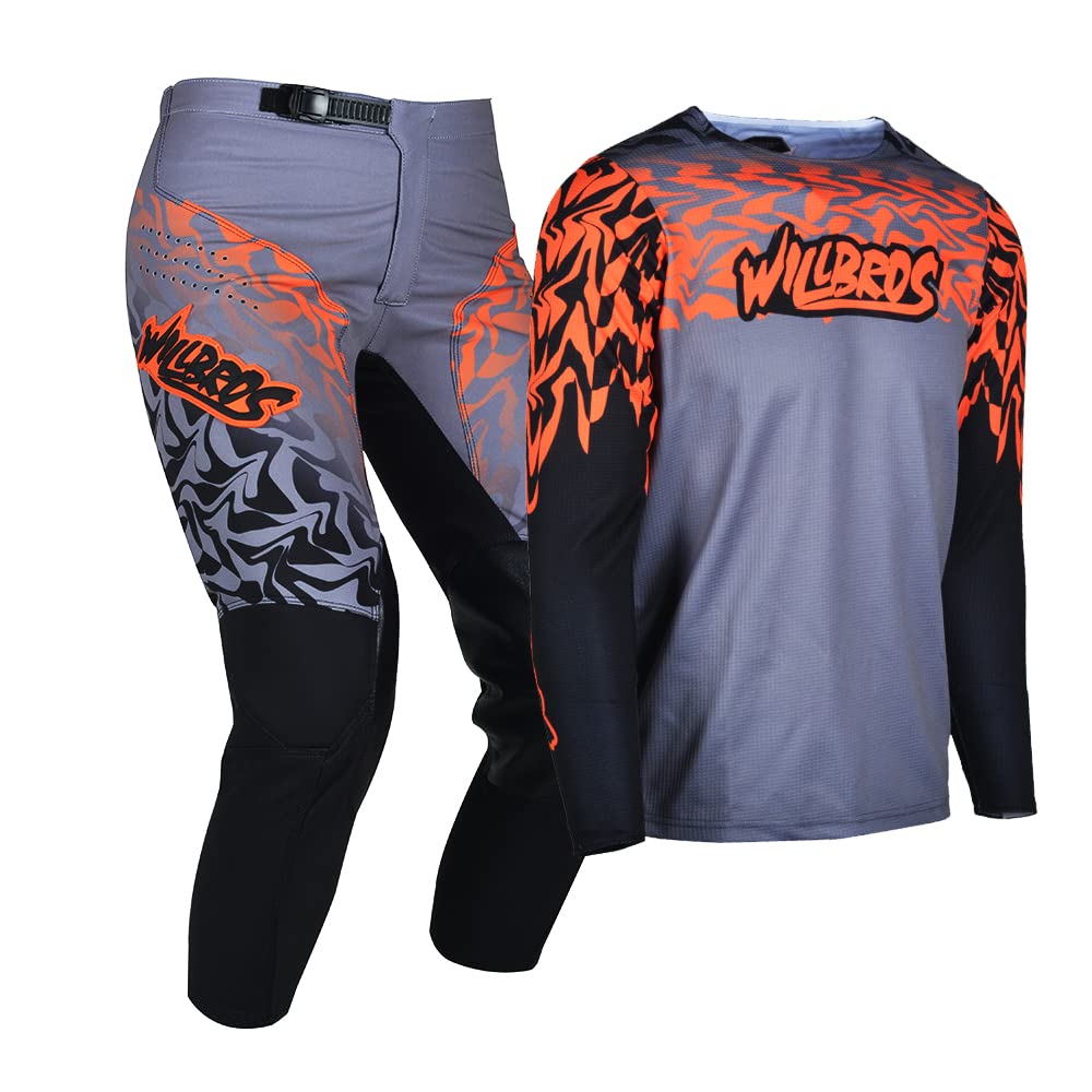 Jugend Motocross Jersey Hose Kombination für Kinder MX Ausrüstungsset Rennbekleidung Off-road MTB ATV Motorrad Mädchen