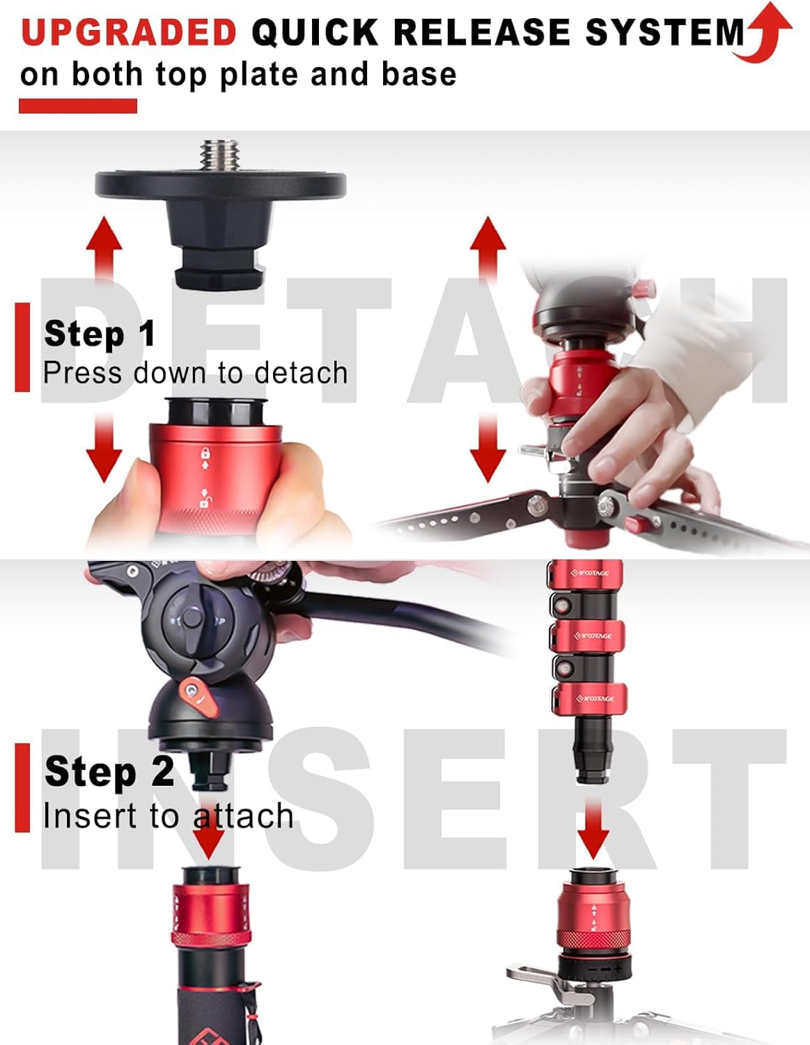 Amazon | IFOOTAGE Cobra 3 Strike 一脚、A150S-Ⅲアルミニウム