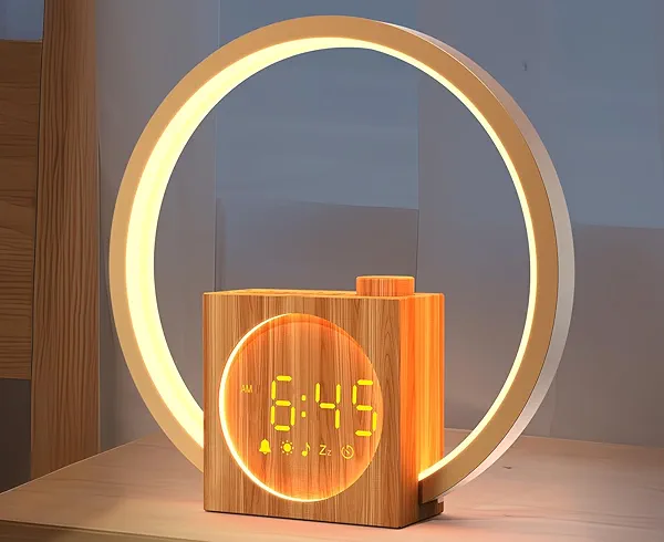 Sunrise Alarm Clock for Wake Up: White Noise Machine for Adults Sleeping, 12 Light Colors, 30 Sleep Sounds, 20 Brightness, 32 Volume - Sunrise Lamp with Touch Control for Bedrooms and Better Sleep