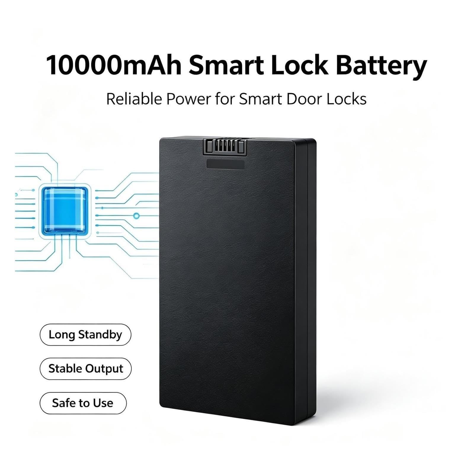 Batterie Verrouillage D'empreintes Digitales 10000mAh ZNS-09F1 P-P+C+P+P-