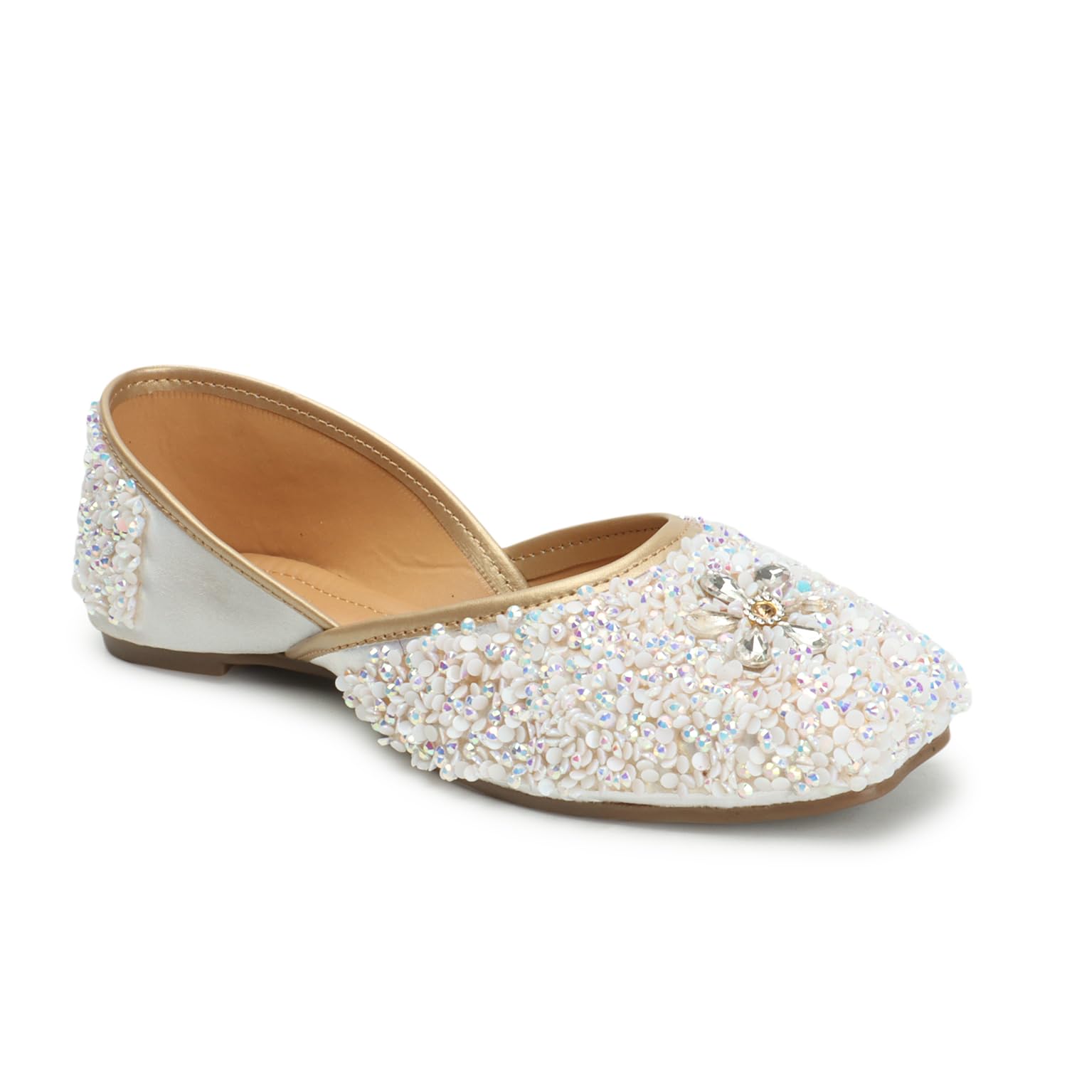 retro walk Square Toe Ethnic Embellished Mojaris-picture-26