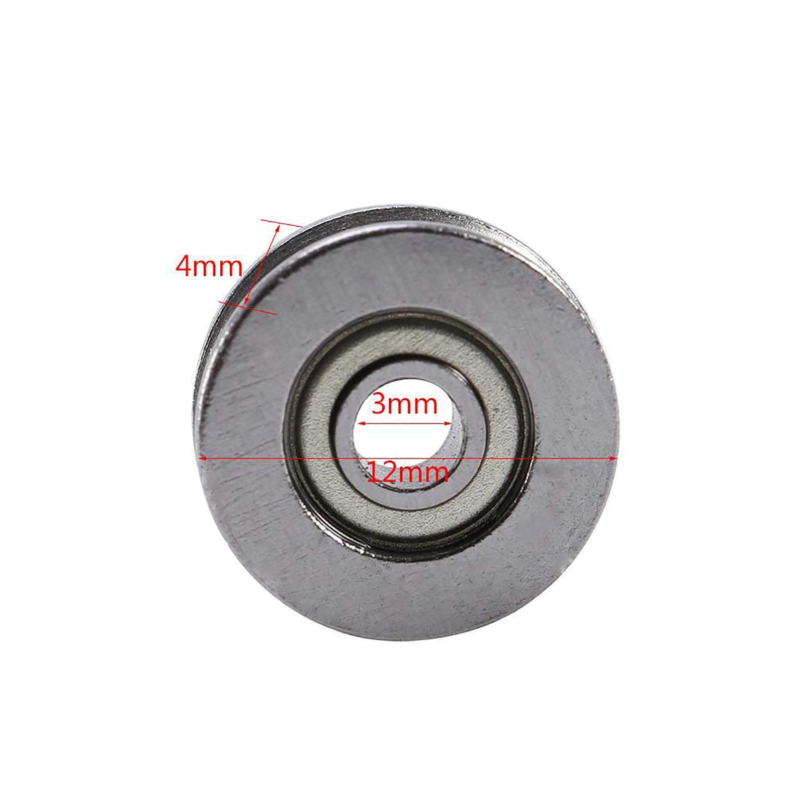 20 Roulements à Billes V623ZZ à Rainure En V - Poulies Pour Système De Mouvement Linéaire, 3x12x4mm