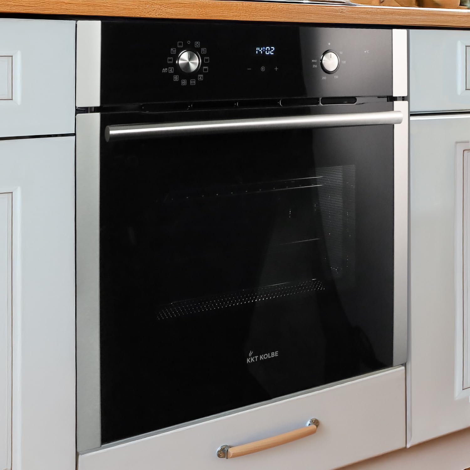 Herdset 60cm Einbaubackofen BO8810SS + 60cm Induktionskochfeld IH85901FZ Heißluft Teleskopauszüge Automatik-Timer Kindersicherung