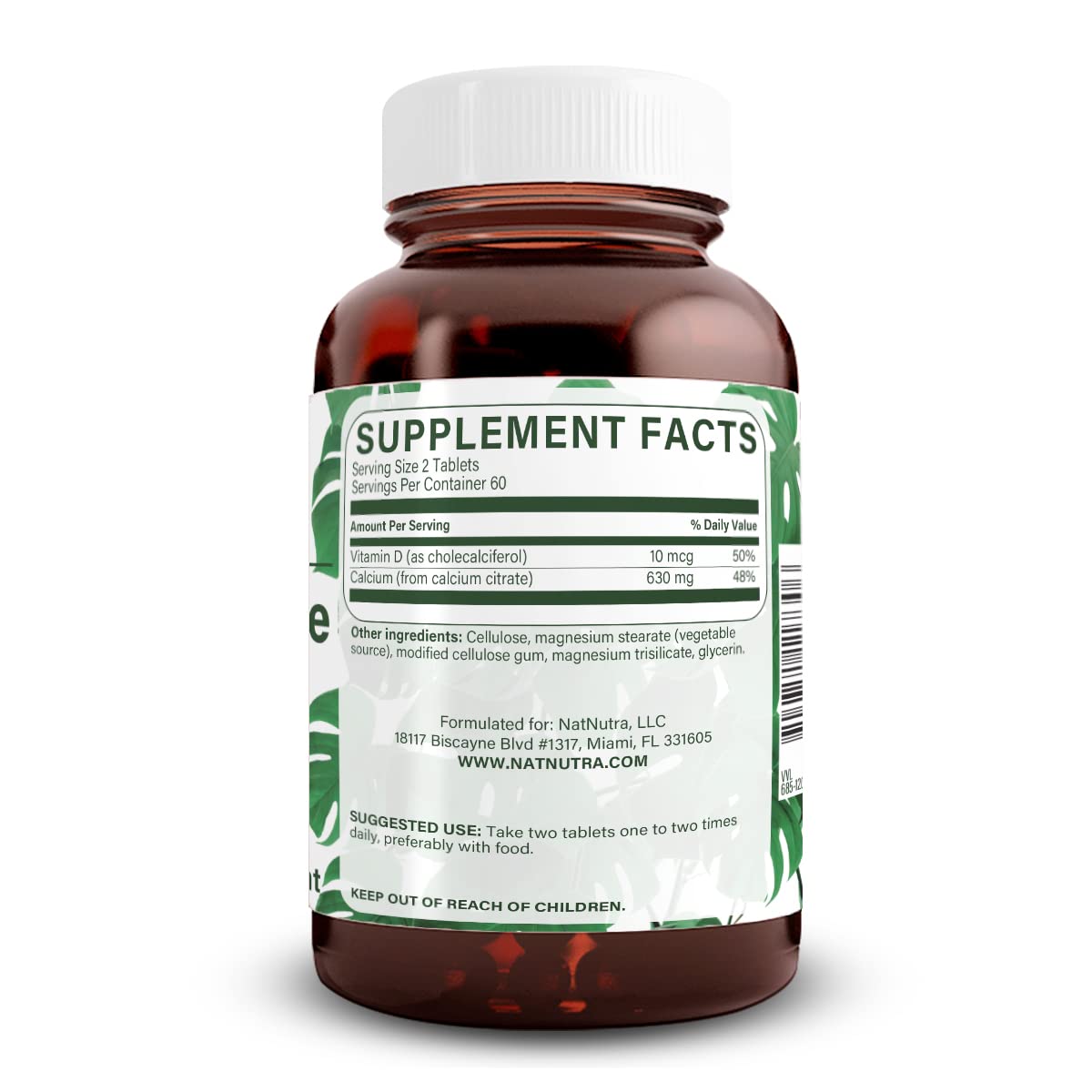 Natural Nutra Calcium Citrate with Vitamin D3 120 Tablets — Amazon image 2