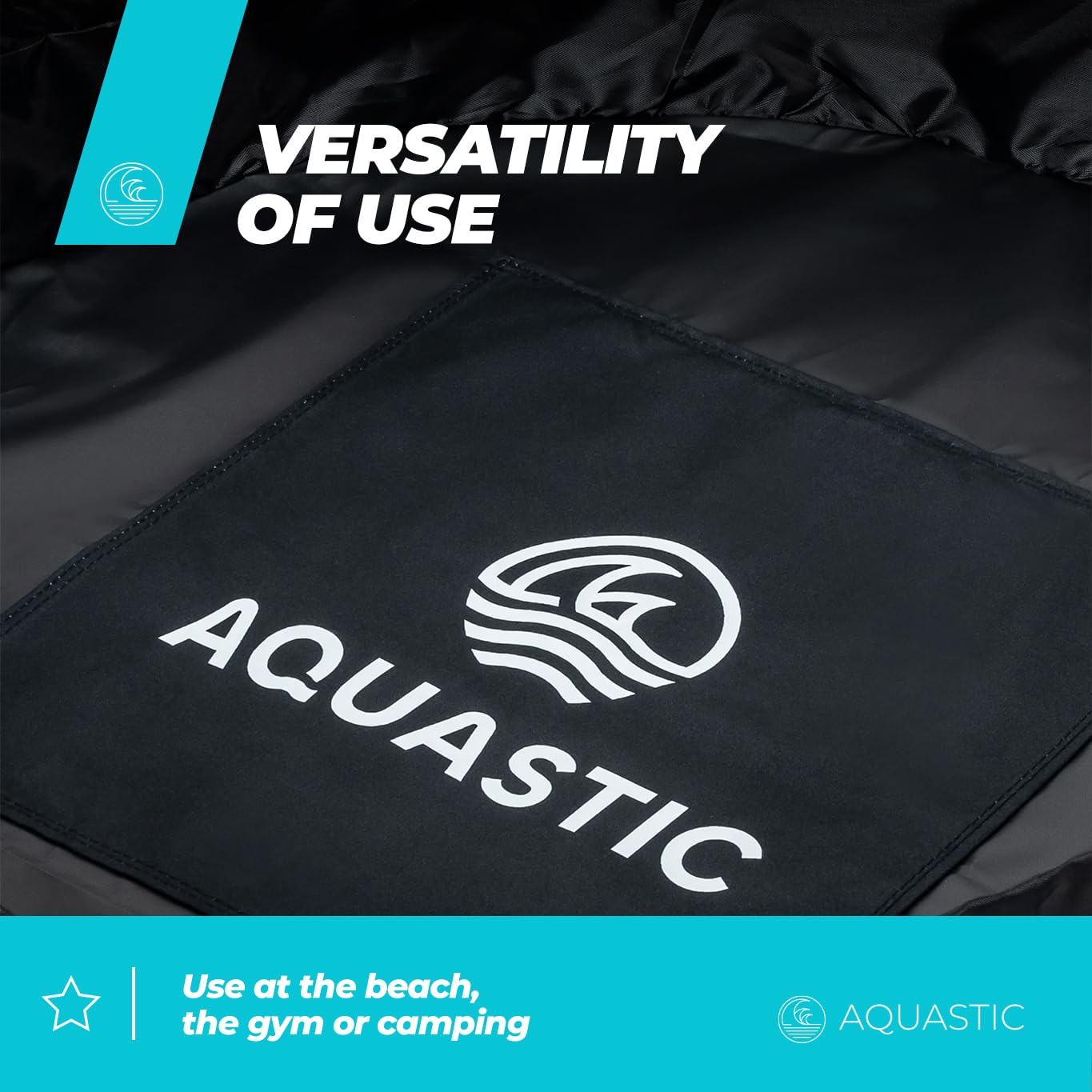 AQUASTIC Wintstick Bag Black 65 cm Polyester Strandtasche