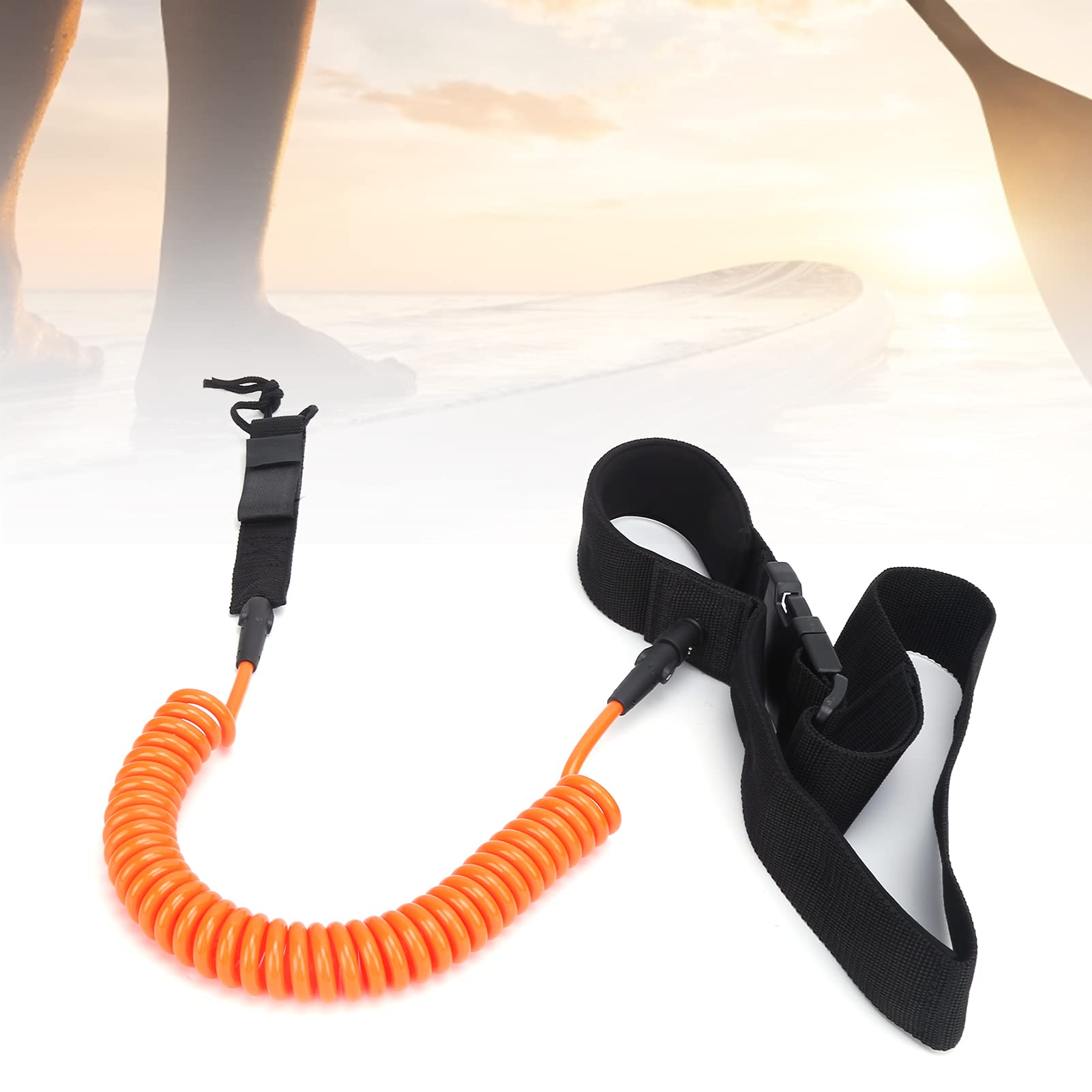 Tavola da Surf Le TPU Elicoidale Comoda Corda da Trazione per Surf Ad Alta Elasticità la Corda per Tavola da Surf è Un Accessorio Indispensabile per Qualsiasi Soggiorno da
