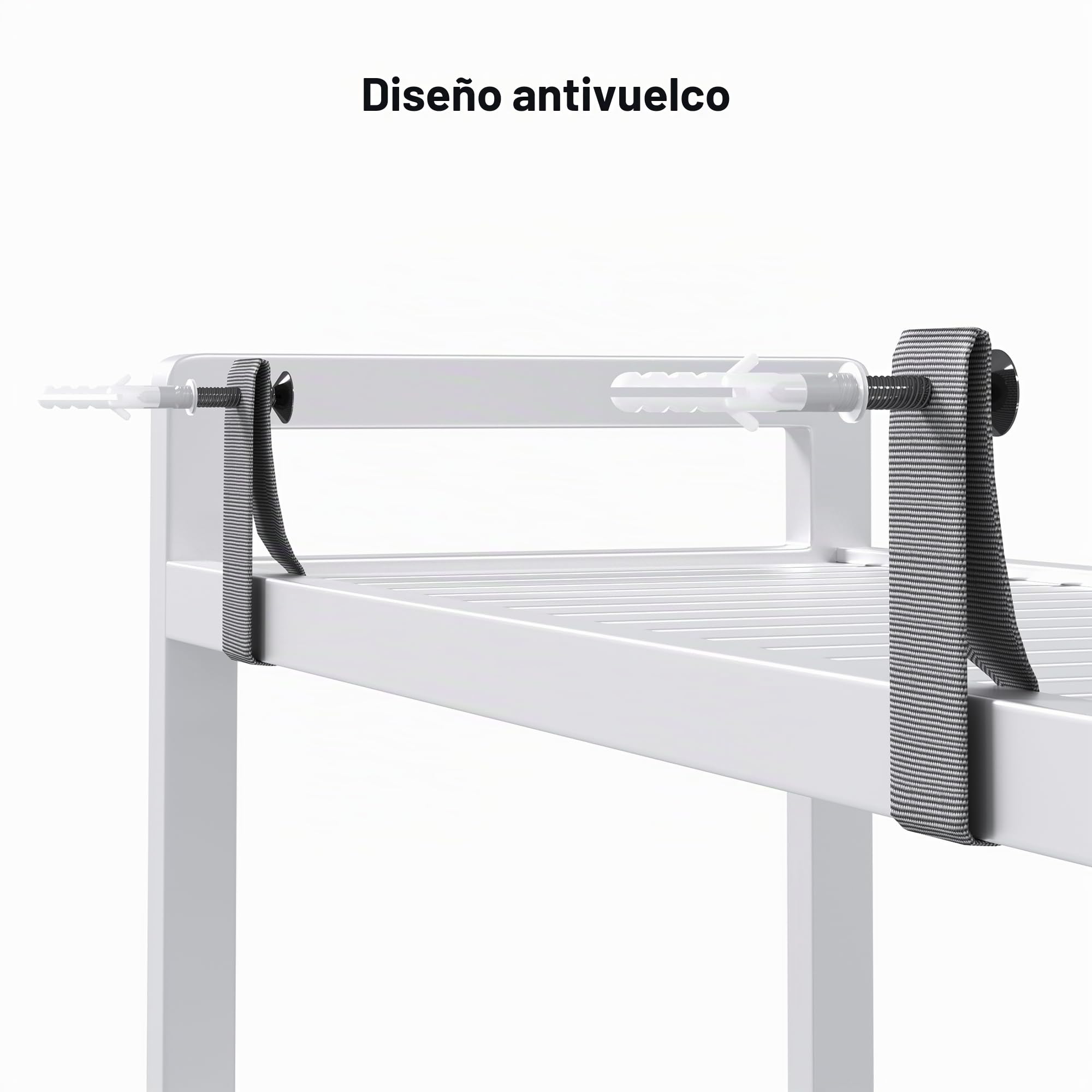 Estante para Inodoro, Estante de Baño de 3 Niveles, Estante de Almacenamiento para Baño, Estante para Lavadora, Estantes Ajustables, 26x63x170 cm (Blanco)