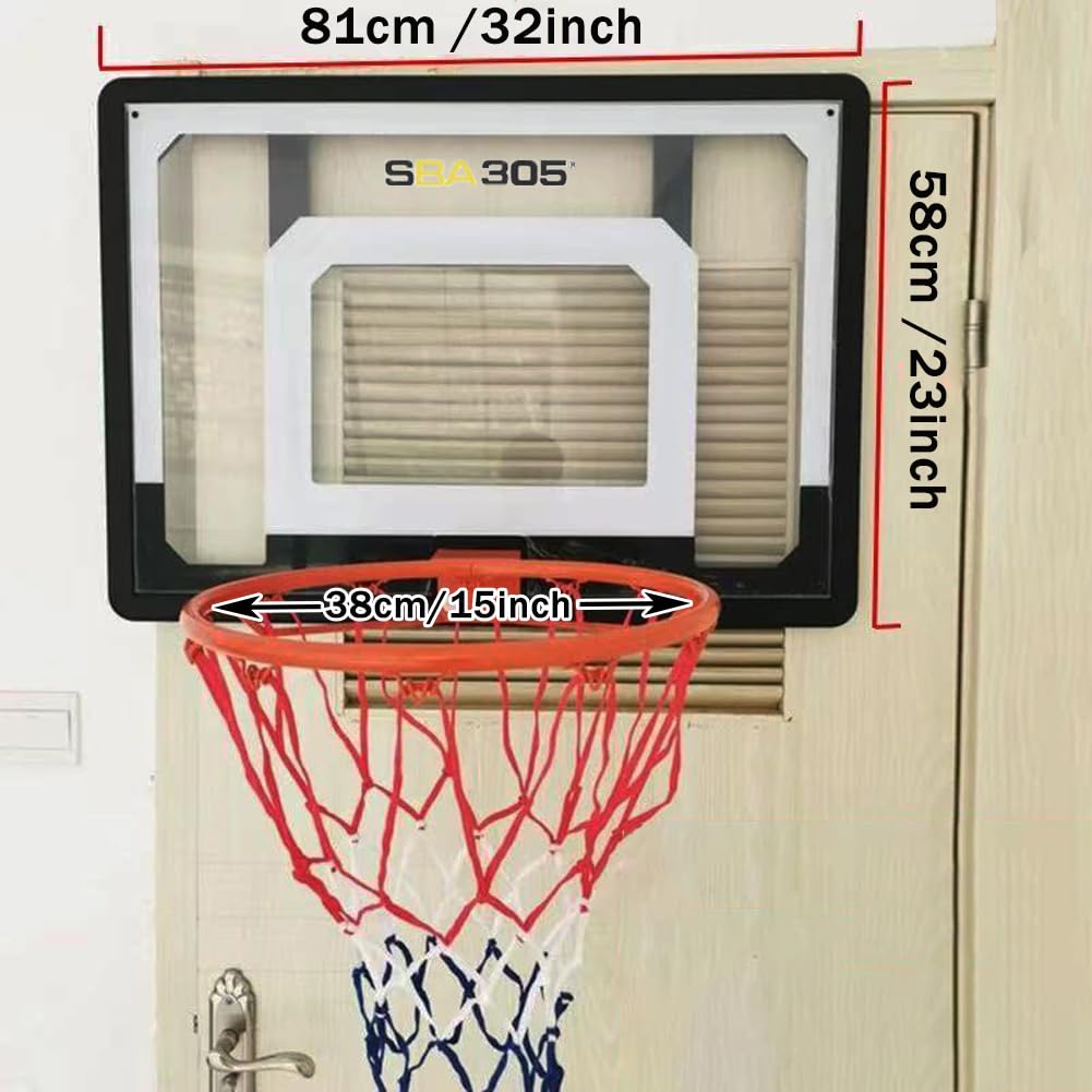Basketball Backboard - 32x23 Inch Indoor & Outdoor PET Basketball Hoop for Home, Driveway, Gym, or Court