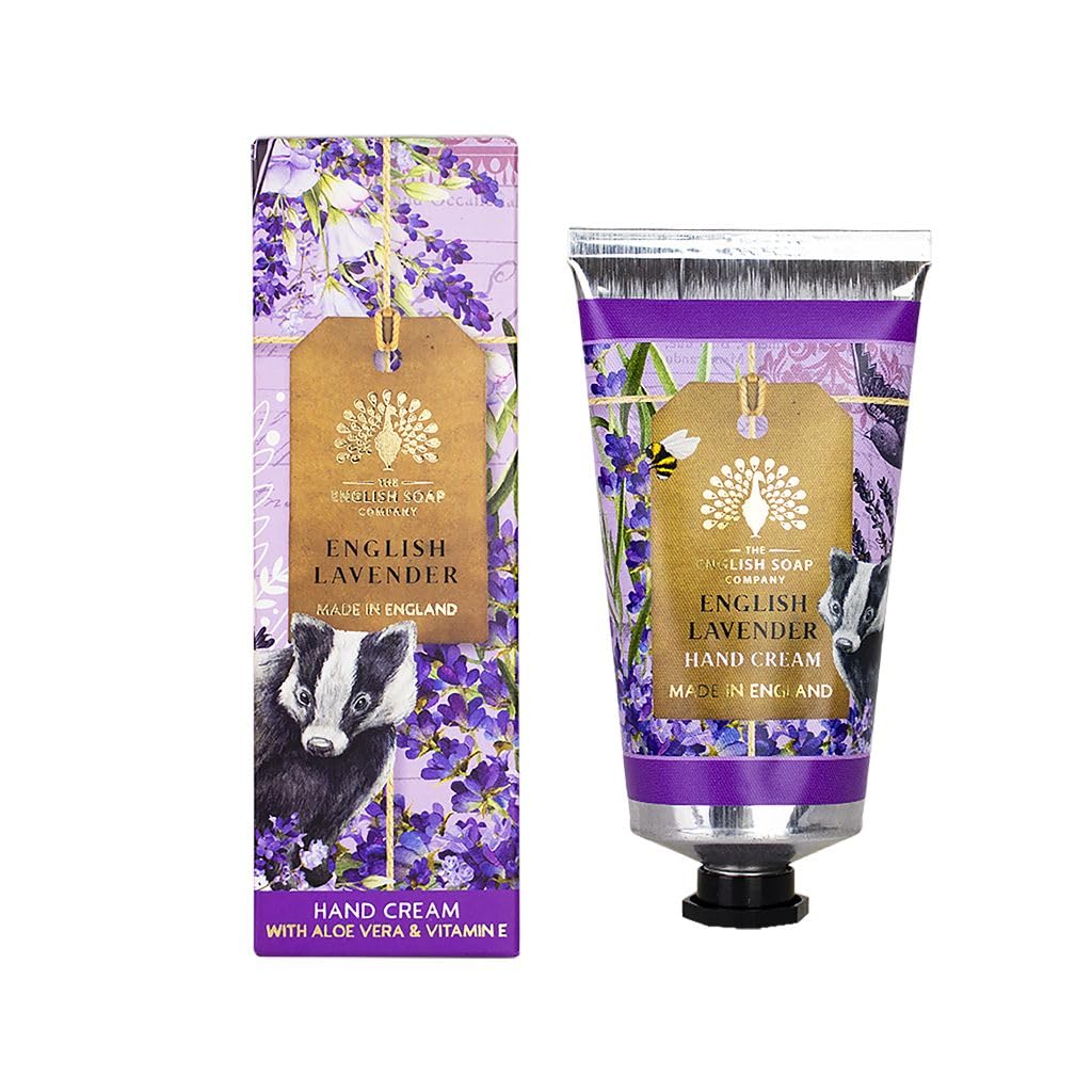 The English Soap Company Anniversary English Lavender Hand Cream, Moisturising Shea Butter, Aloe Vera and Beeswax Formula - Image 3