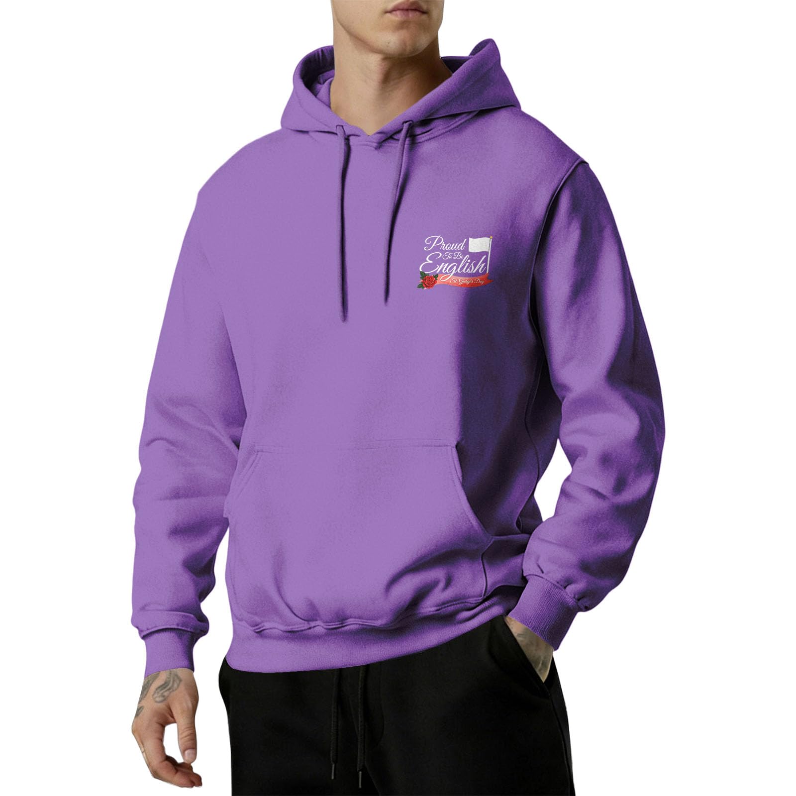 Sudadera con capucha estampado informal para mujer con cuello y bolsillo XXL 7
