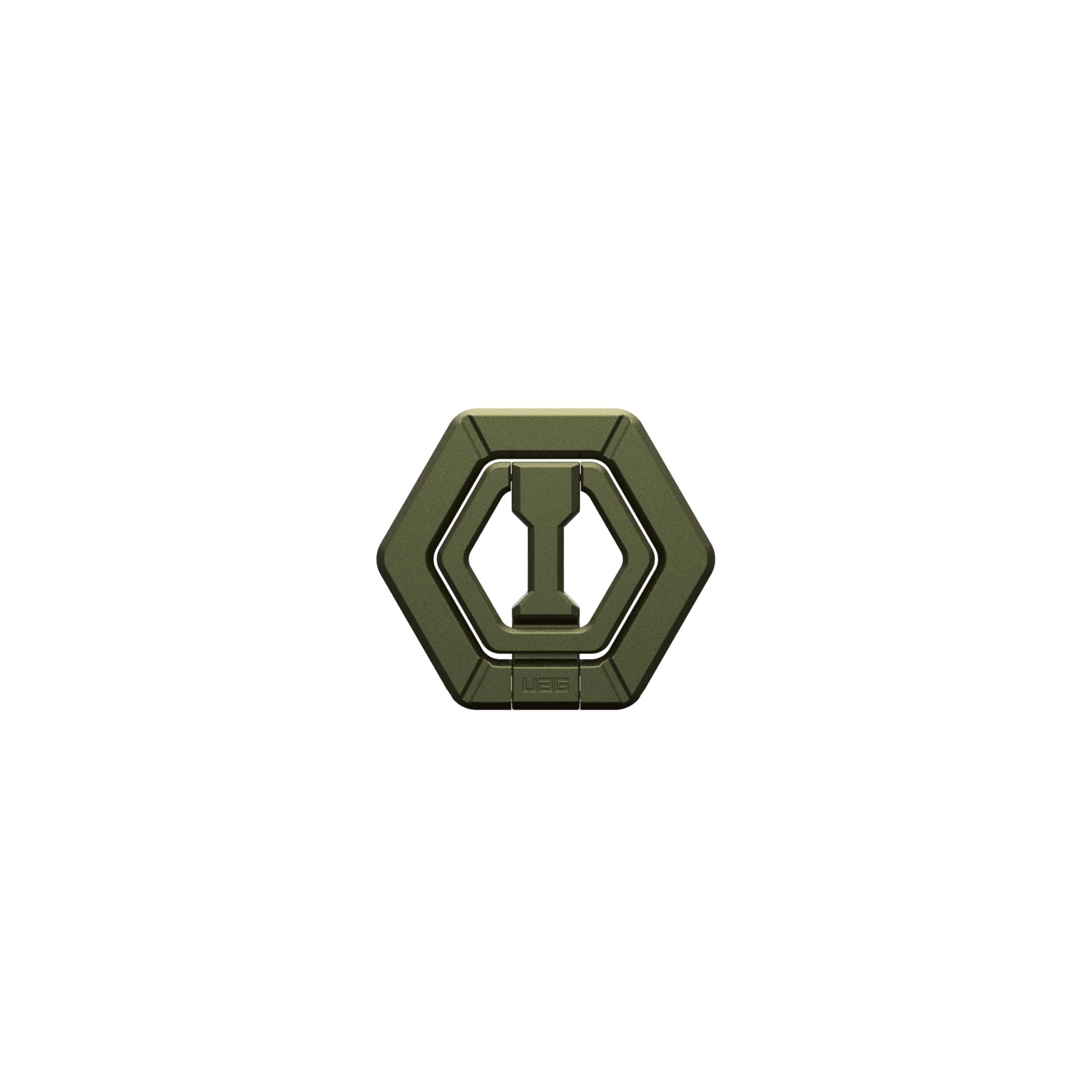 URBAN ARMOR GEAR UAG - Soporte magnético para teléfono compatible con imán MagSafe, agarre de anillo de metal extraíble y soporte ajustable de rotación de 360 grados para iPhone 17, Galaxy S26, verde