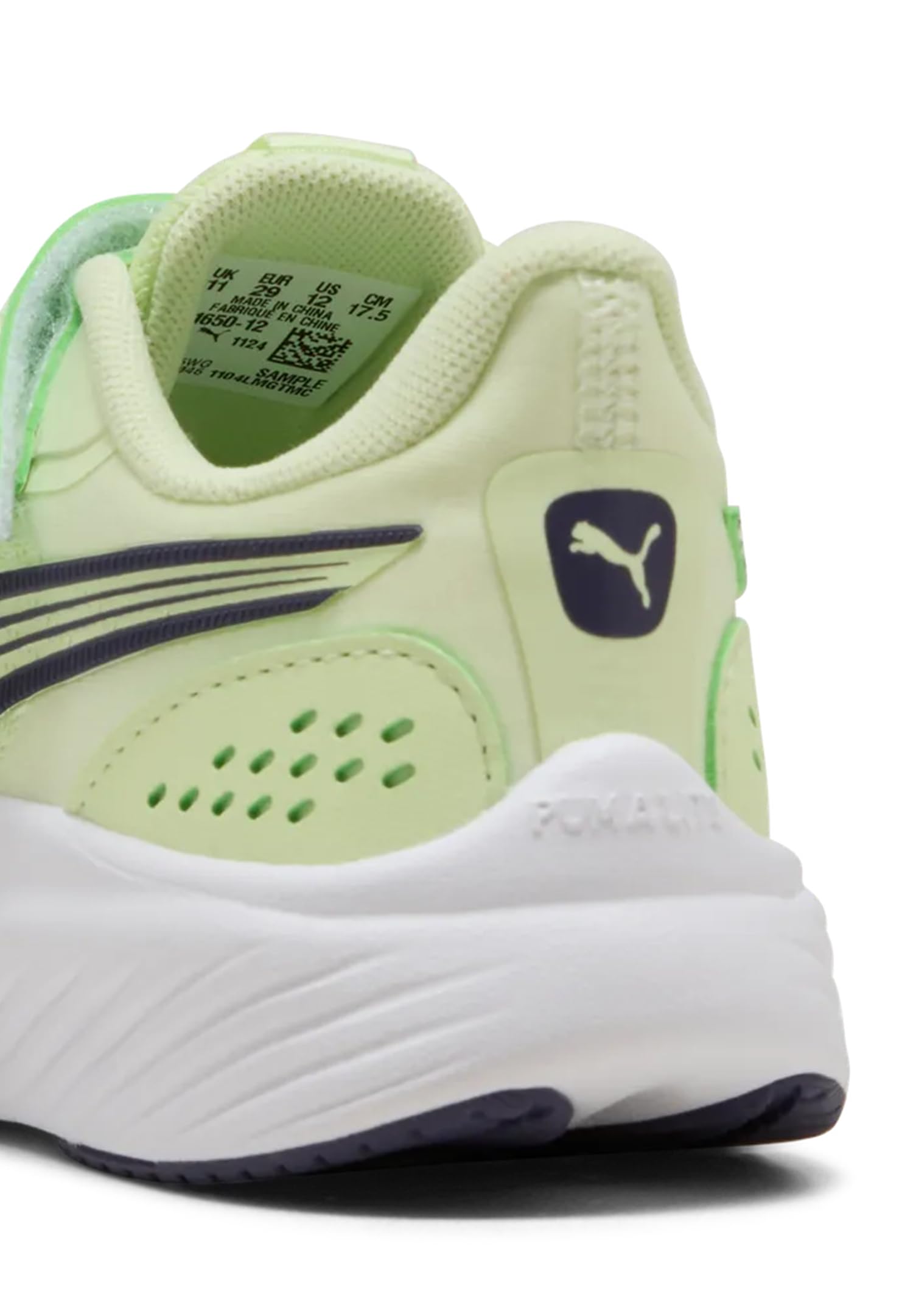 PUMA Pounce Lite AC+ PS Sneaker, Apple Spritz-Shadow Gray White, 13 UK Bambino, Apple Spritz Shadow Gray PUMA White, 32 EU