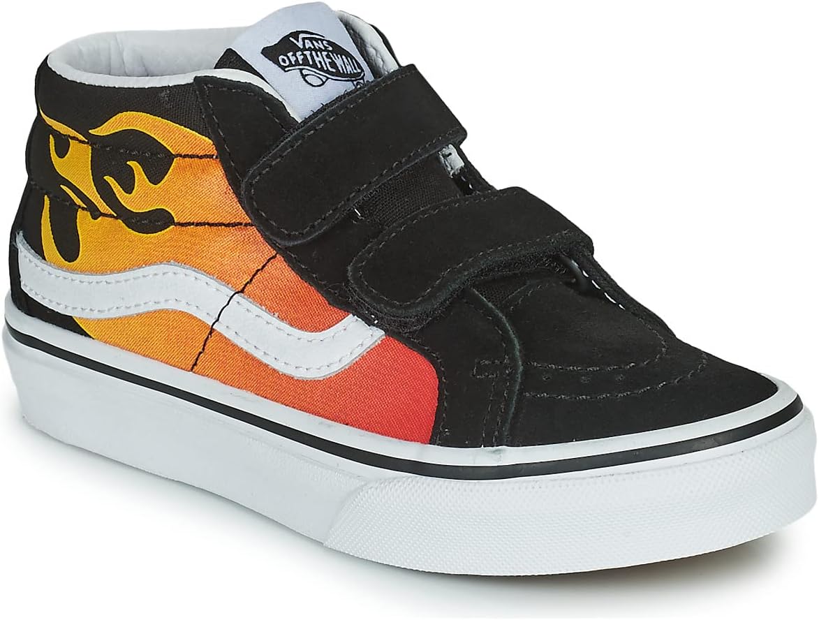Vans Kids Hot Flame Sk8-Mid Reissue V Shoes, Hot Kuwait Ubuy