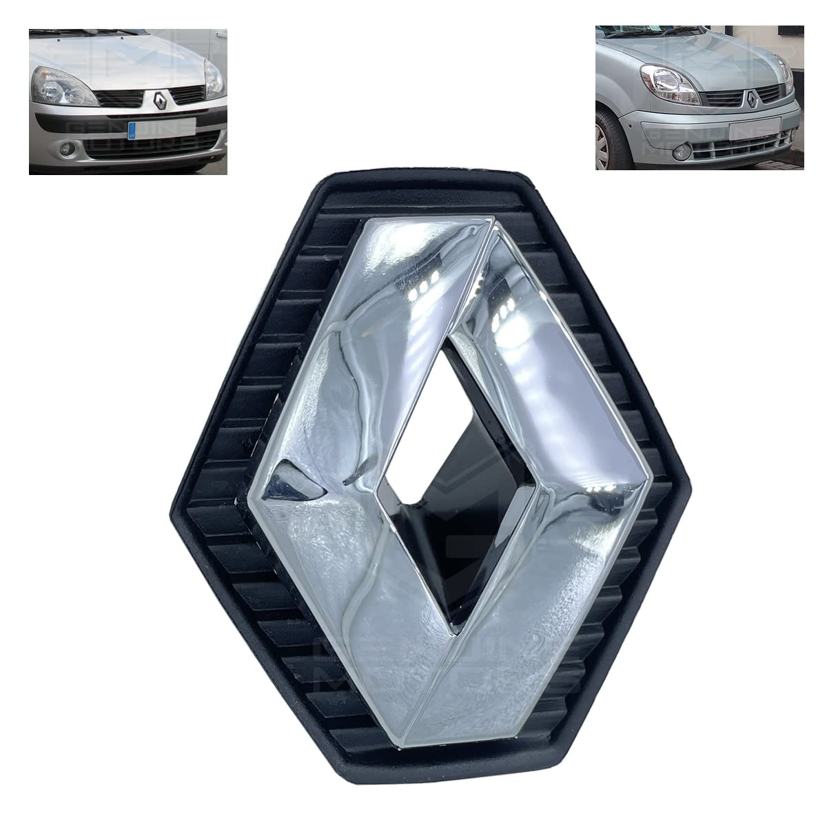 Jeu D'Emblèmes Avant Et Arrière Noir Brillant Pour Renault Megane IV, Captur, Clio IV